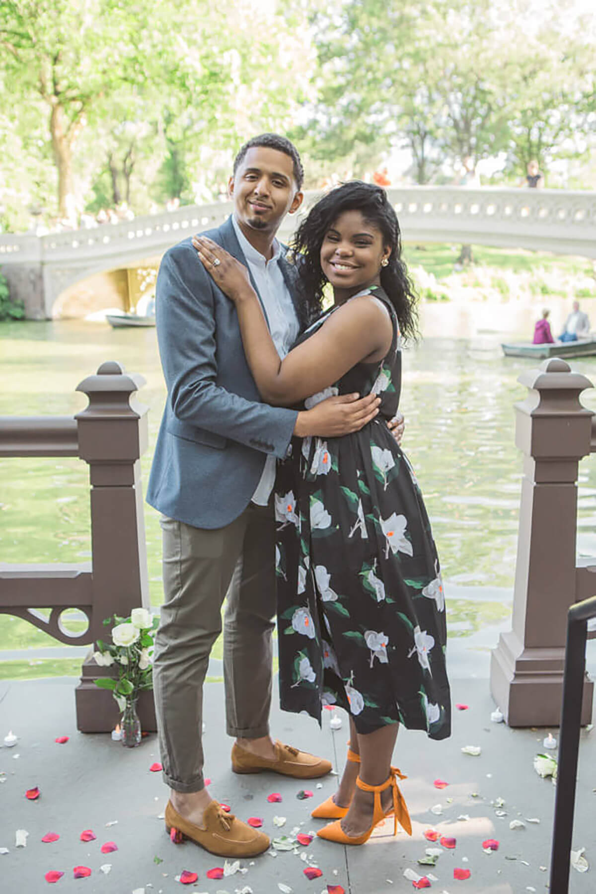 Junior and Rebeca surprise proposal in Central Park. 4