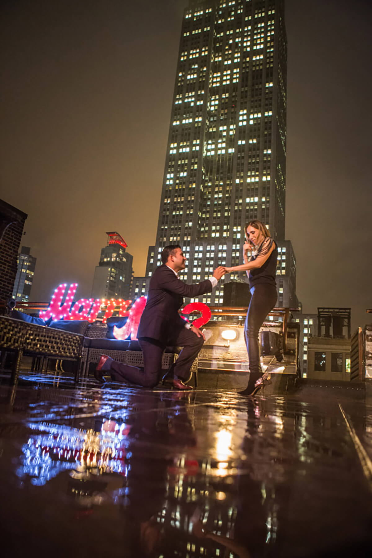 Romantic Rooftop Proposal 5