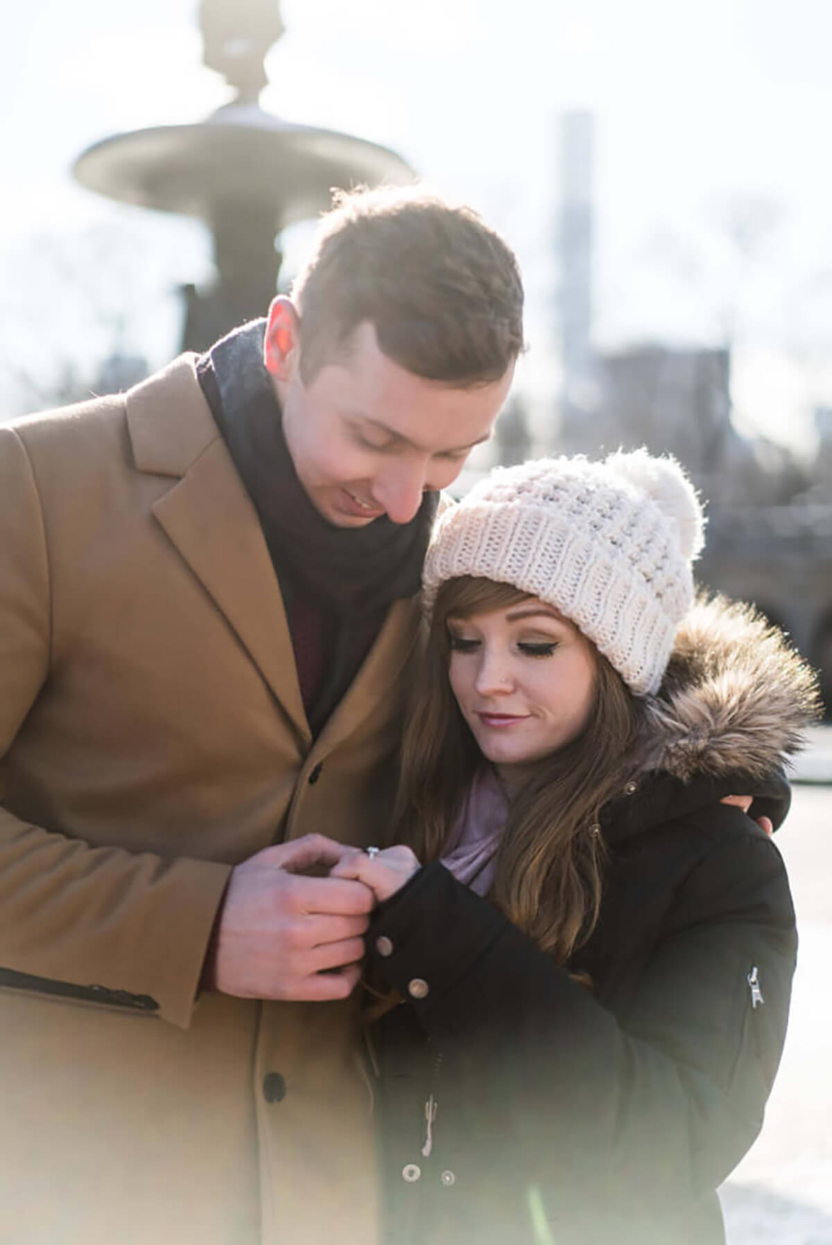 Bow Bridge Surprise Engagement 4