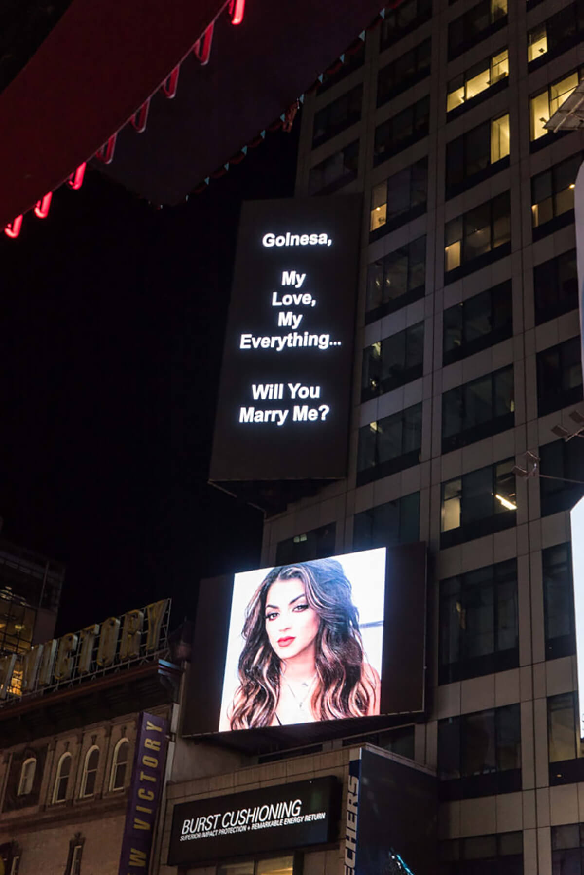 «Shahs of Sunset» star actress Golonesa Gharachedaghi got engaged on Times Square Billboard! 2