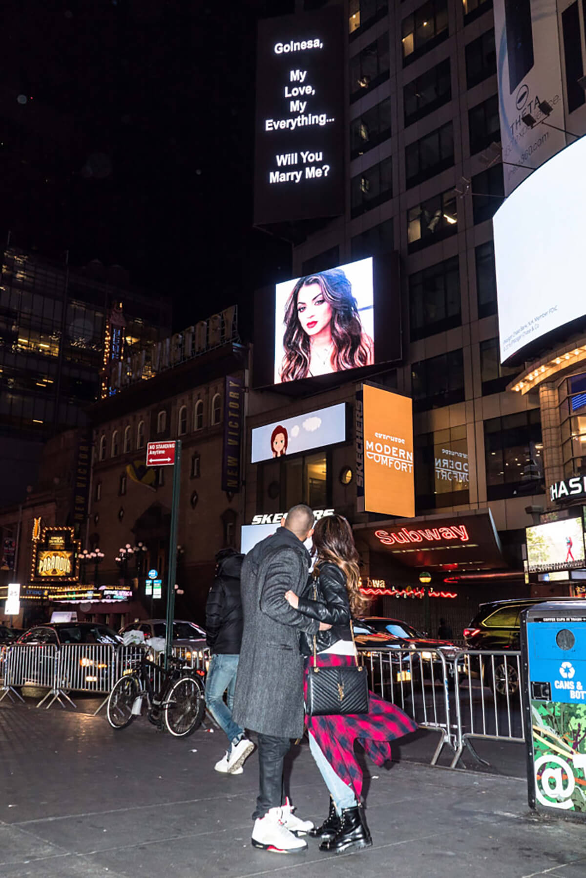 «Shahs of Sunset» star actress Golonesa Gharachedaghi got engaged on Times Square Billboard! 3