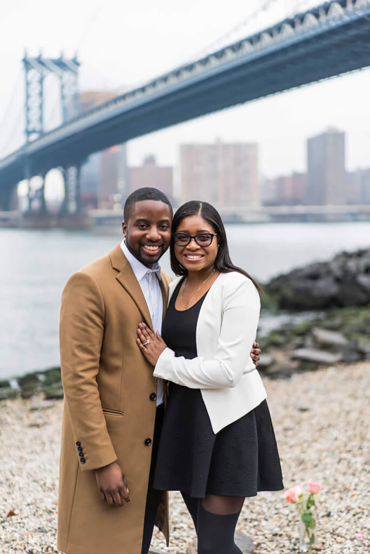 Jennifer and Horatian Romantic Proposal in Brooklyn Bridge Park 8