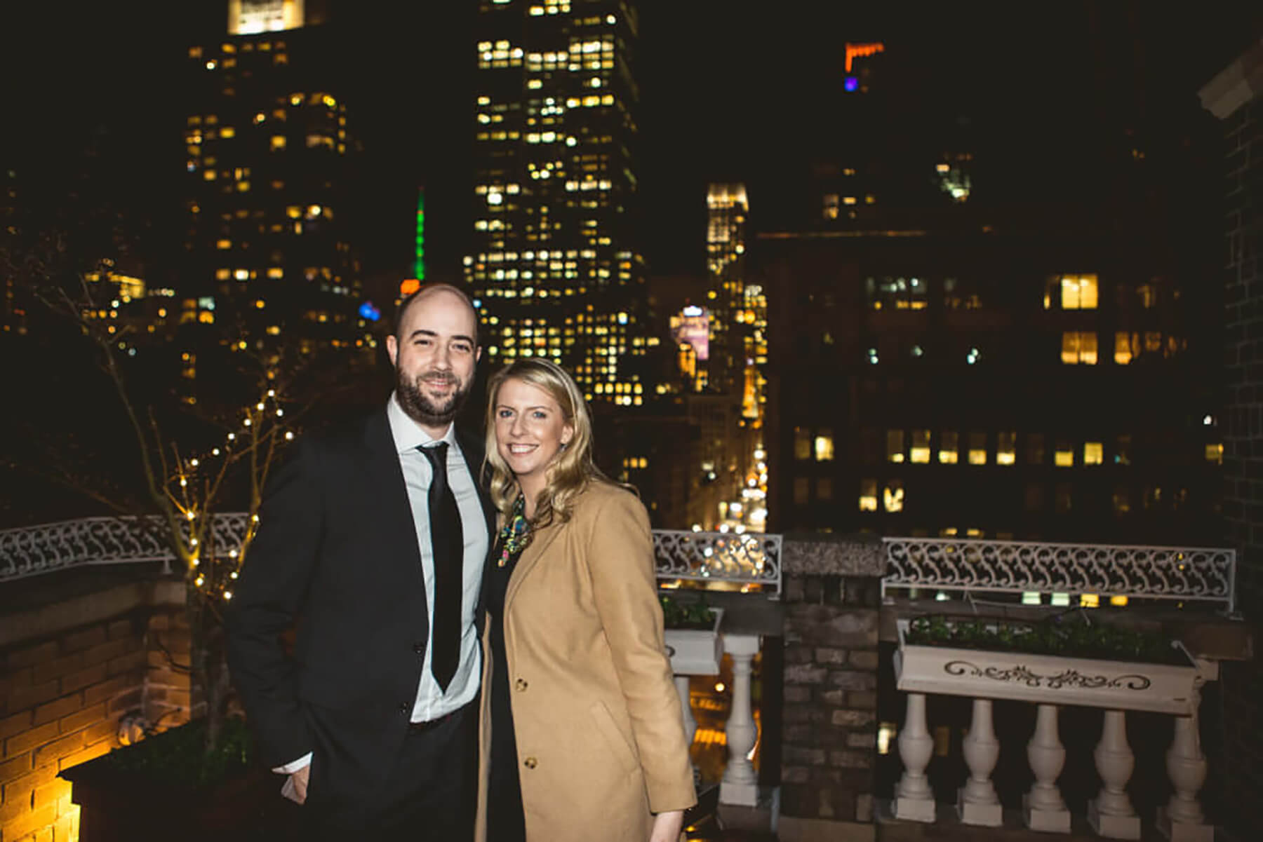 From London to New York. Empire State Building View Surprise Proposal. 8