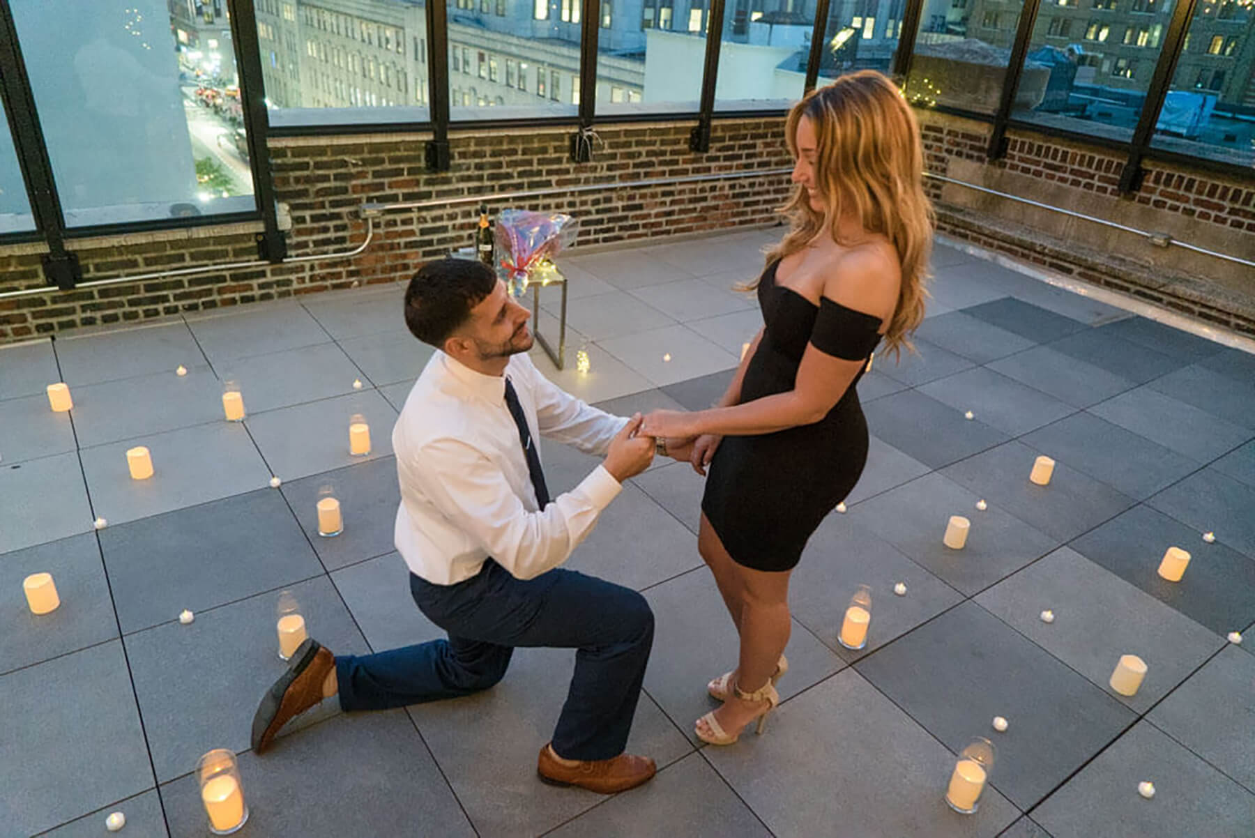 Surprise proposal On A Private Rooftop 2