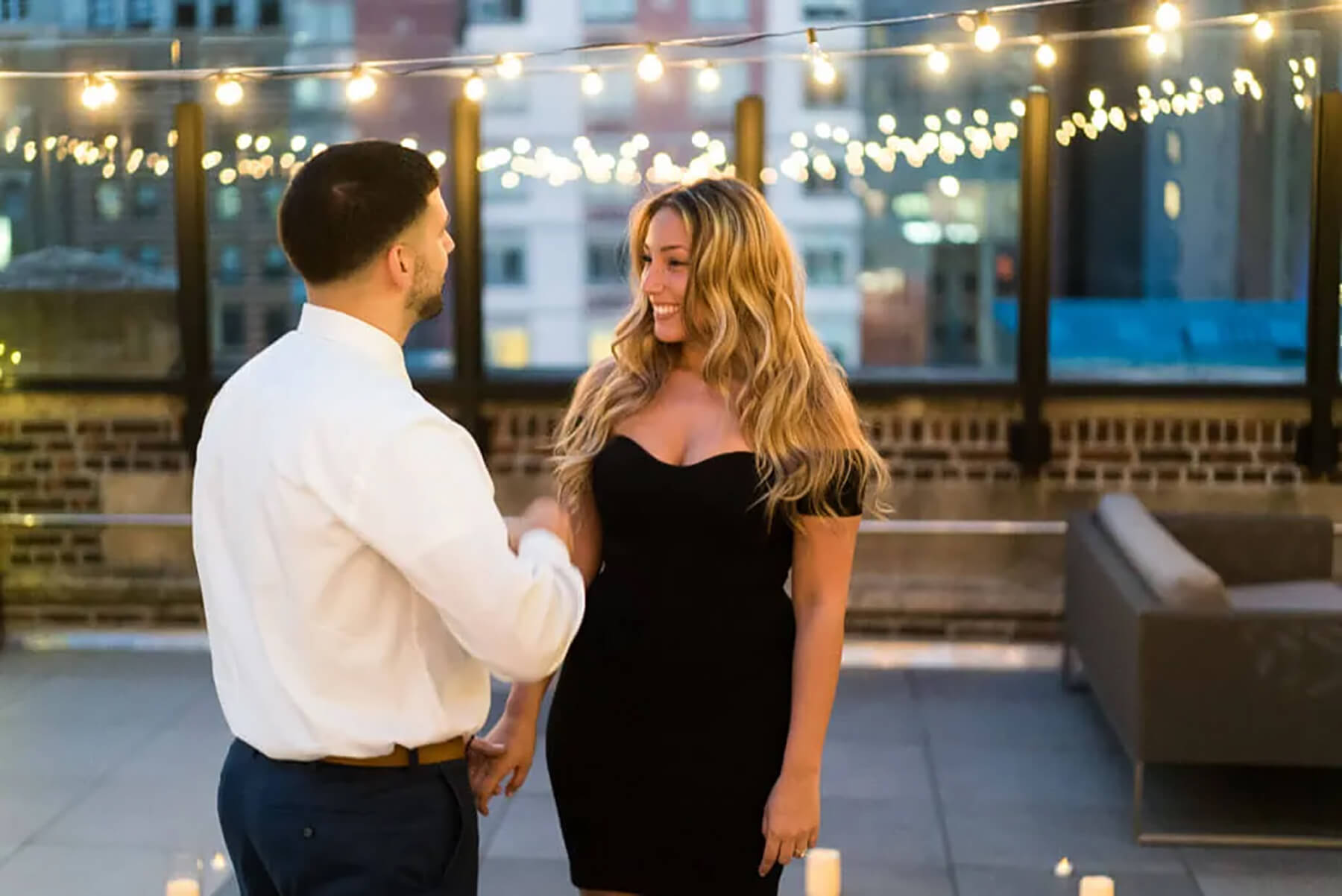 Surprise proposal On A Private Rooftop 6