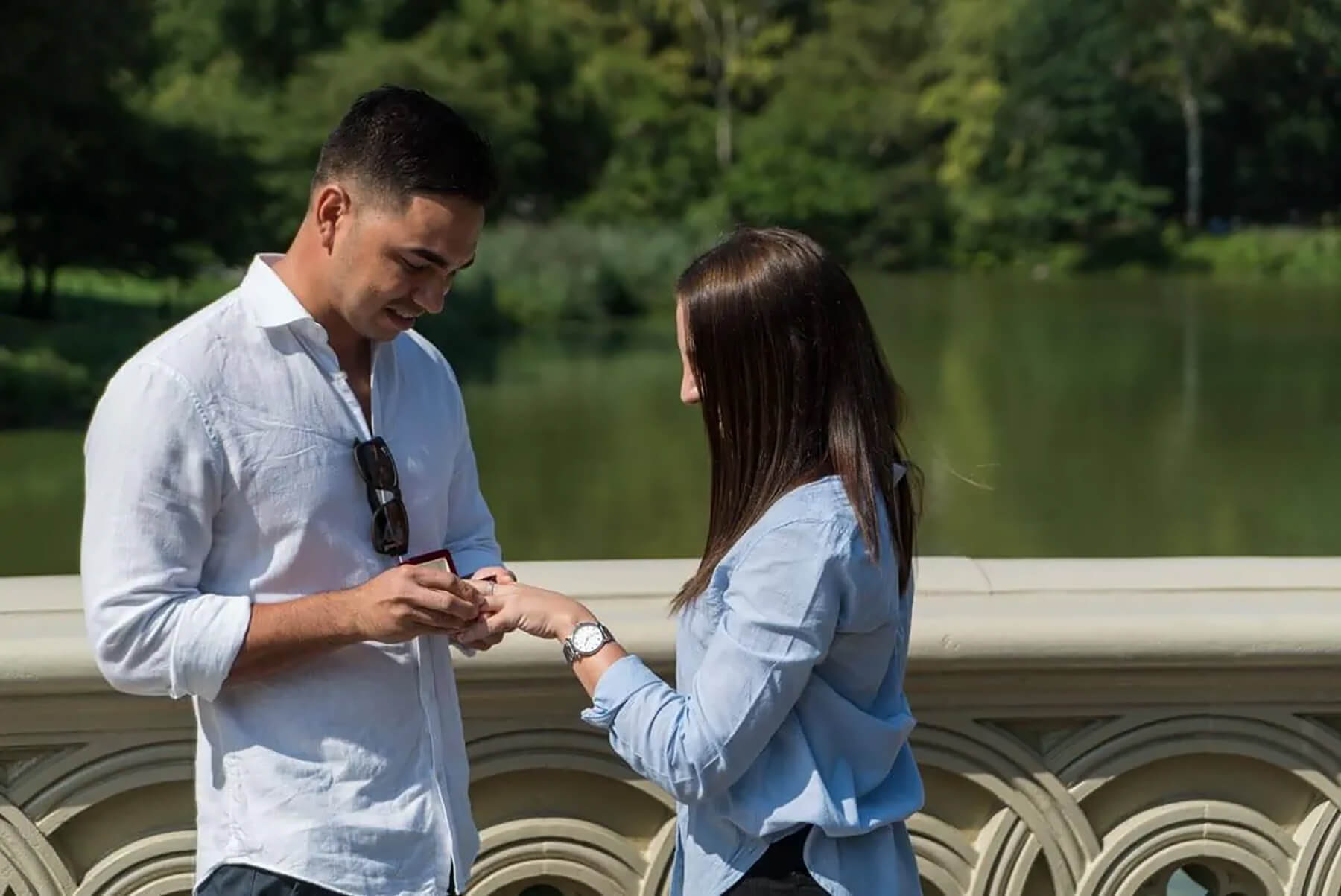 Early Morning Central Park Proposal with Musician 4