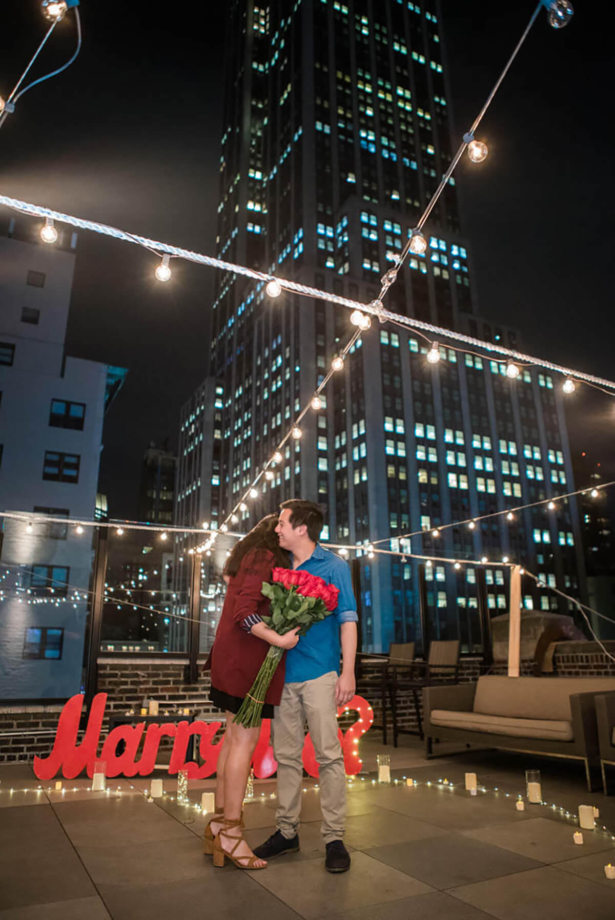 Romantic proposal on the Sparkling Rooftop 4