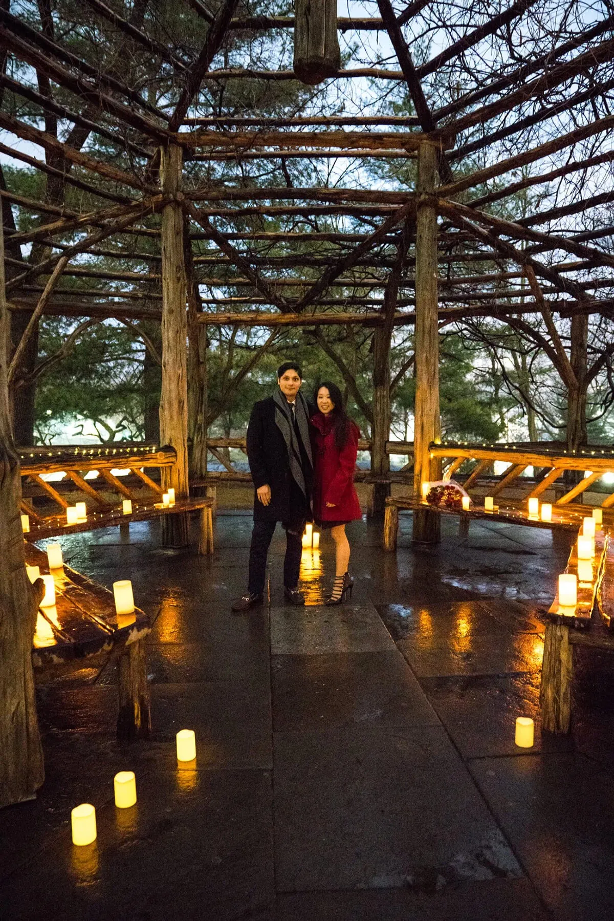 Cop Cop Marriage Proposal with 150 Led Candles 3