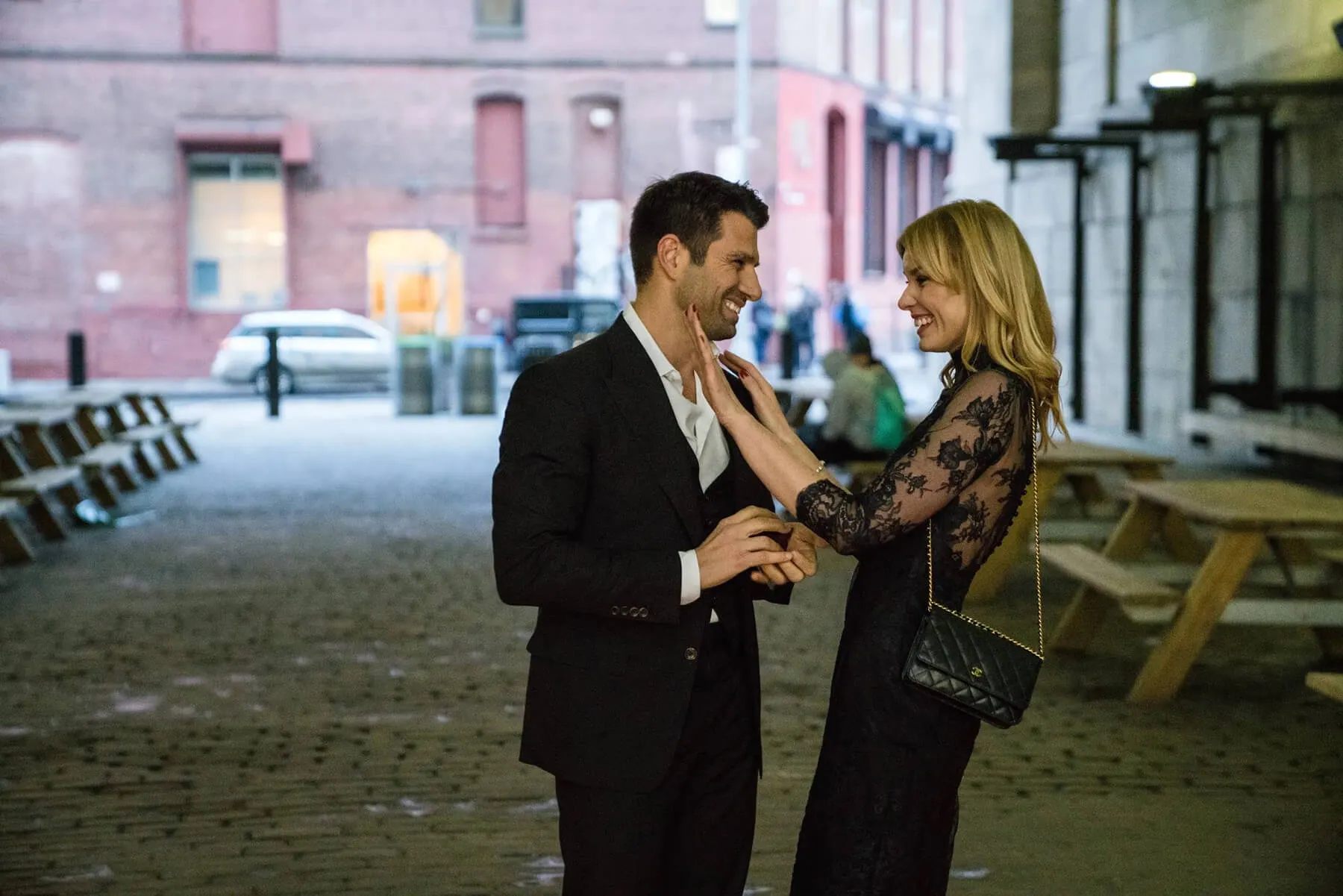 Beautiful Candlelight Heart Proposal Under the Manhattan Bridge 5