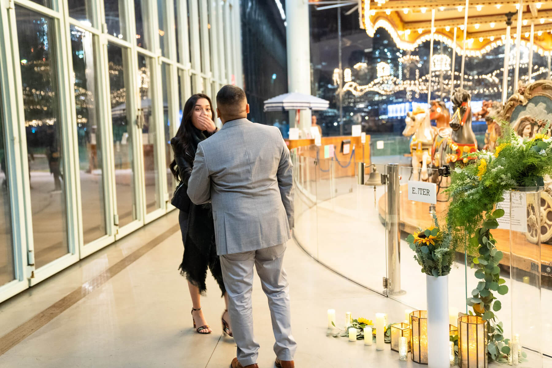 Overwhelming Proposal at the Carousel 3