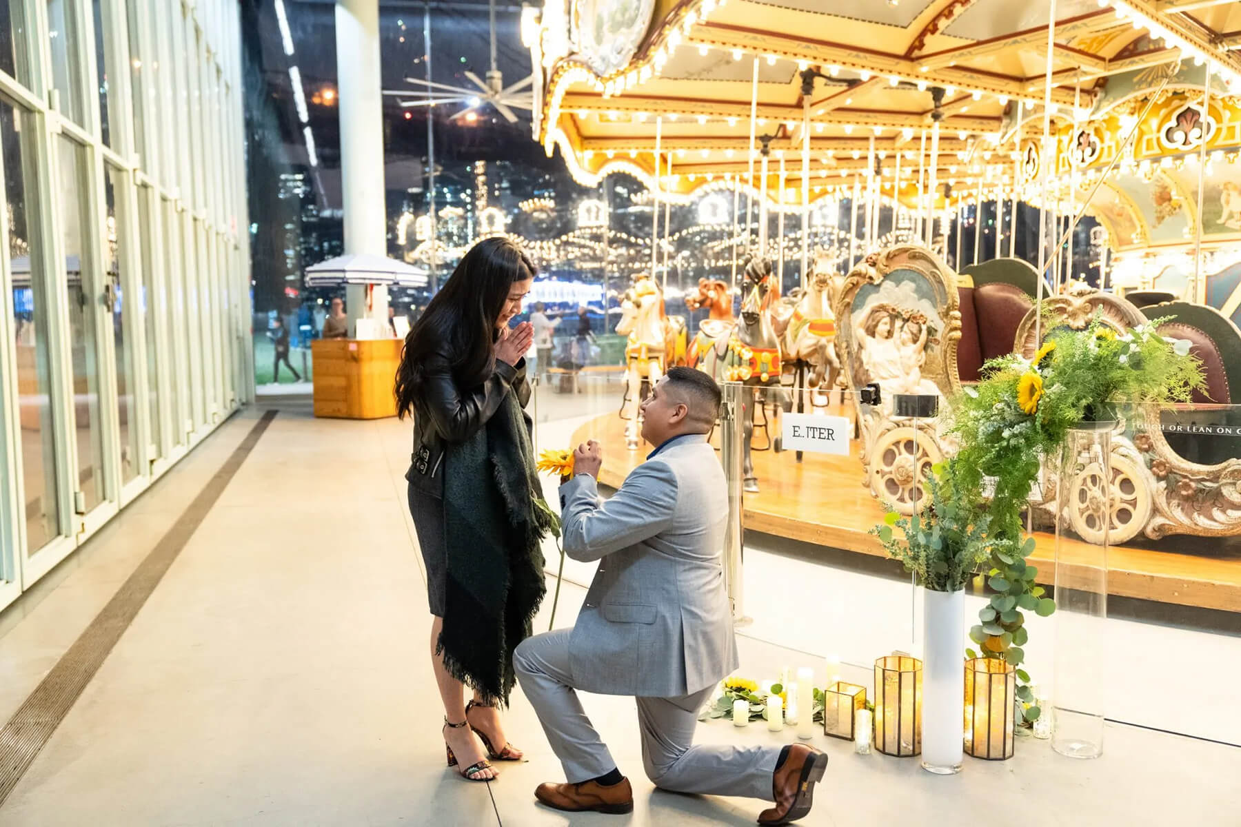 Overwhelming Proposal at the Carousel 4