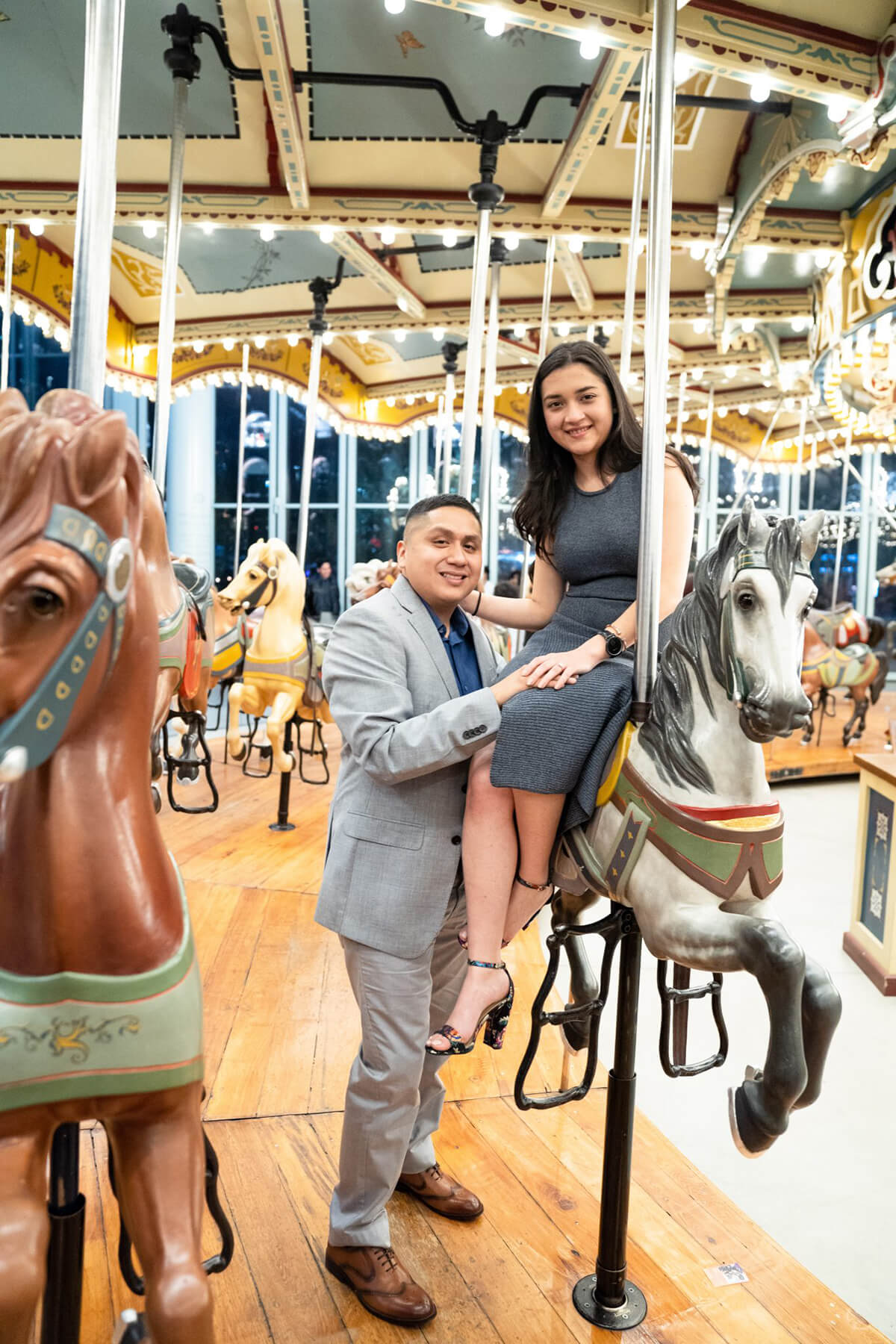 Overwhelming Proposal at the Carousel 6