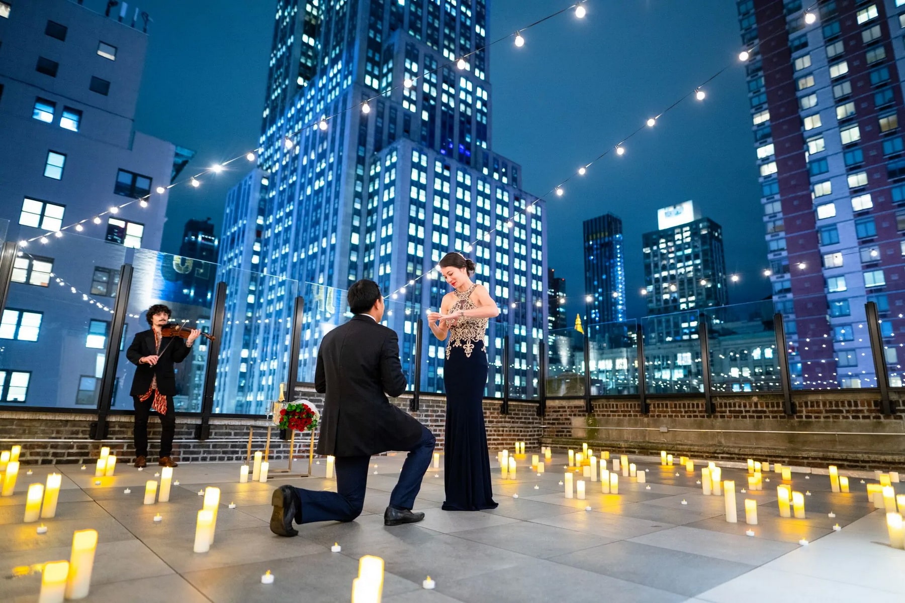 How to bring your girlfriend to the rooftop, without giving away a surprise?