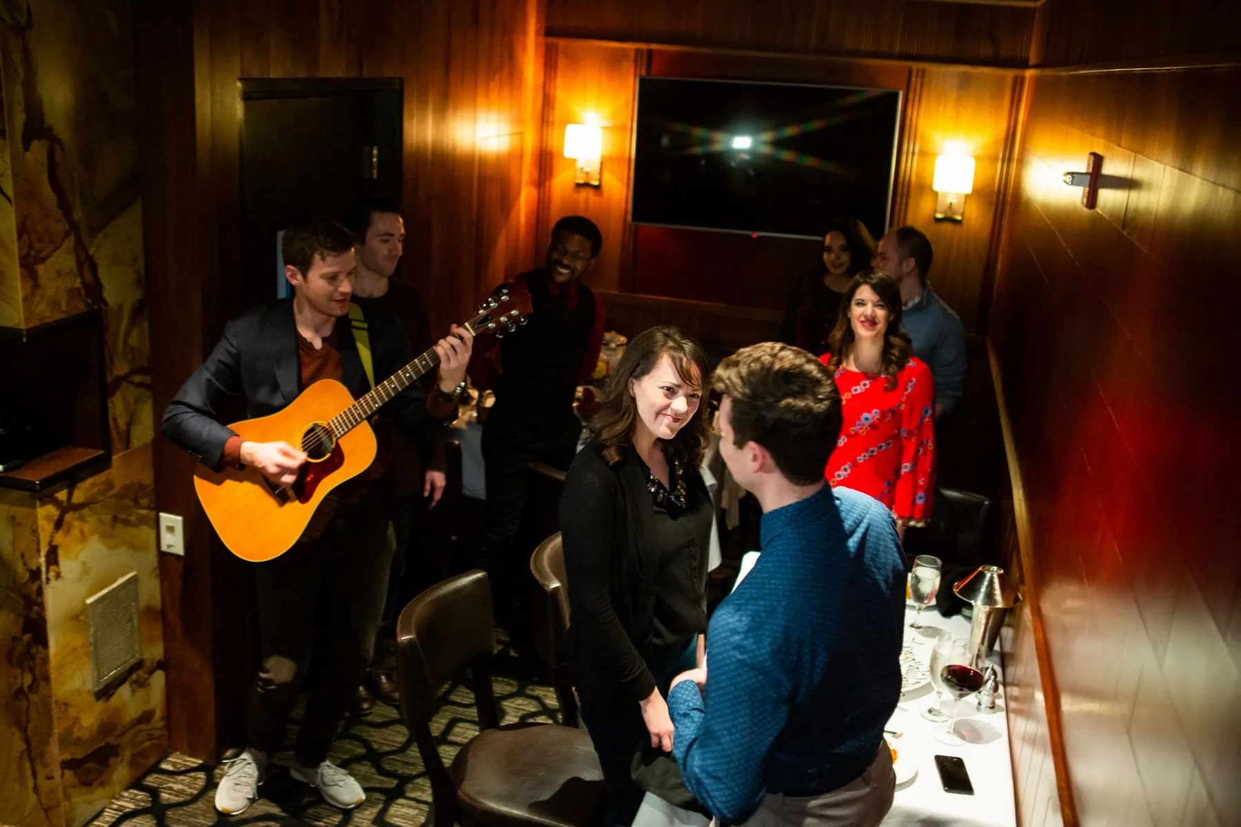 Flashmob Proposal at the Mastro's Steakhouse Restaurant