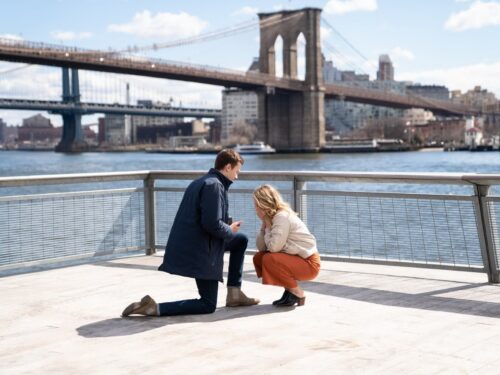 Stories from our clients: Emma and Greg engagement on the Pier 17