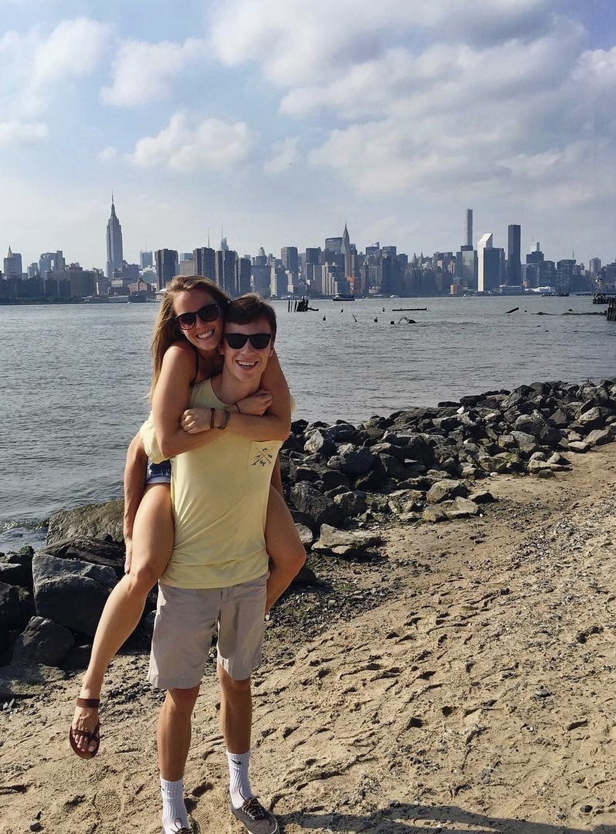 Stories from our clients: Emma and Greg engagement on the Pier 17