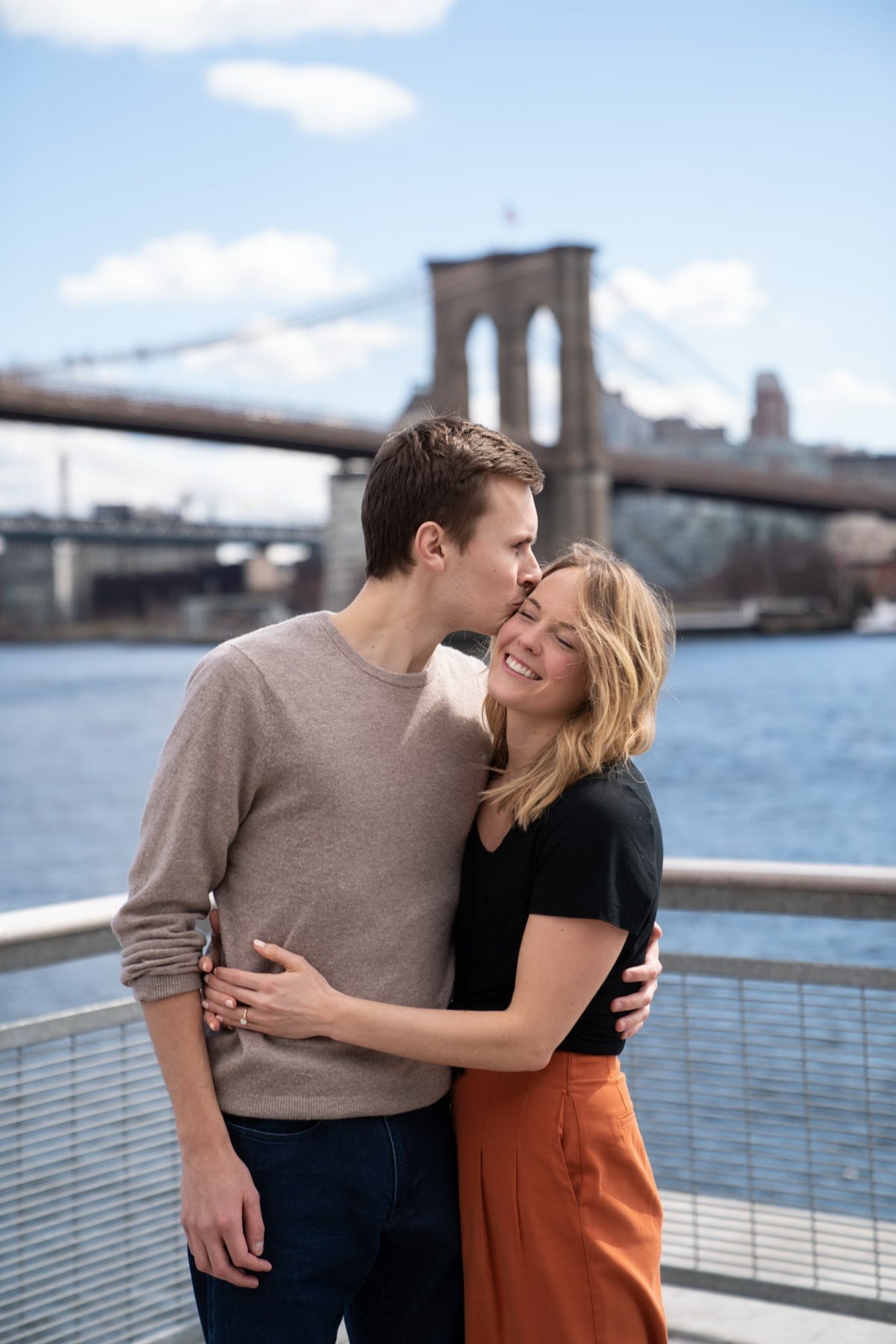 Stories from our clients: Emma and Greg engagement on the Pier 17