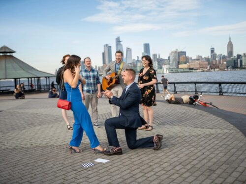 NJ Surprise Proposal with the Singing Group