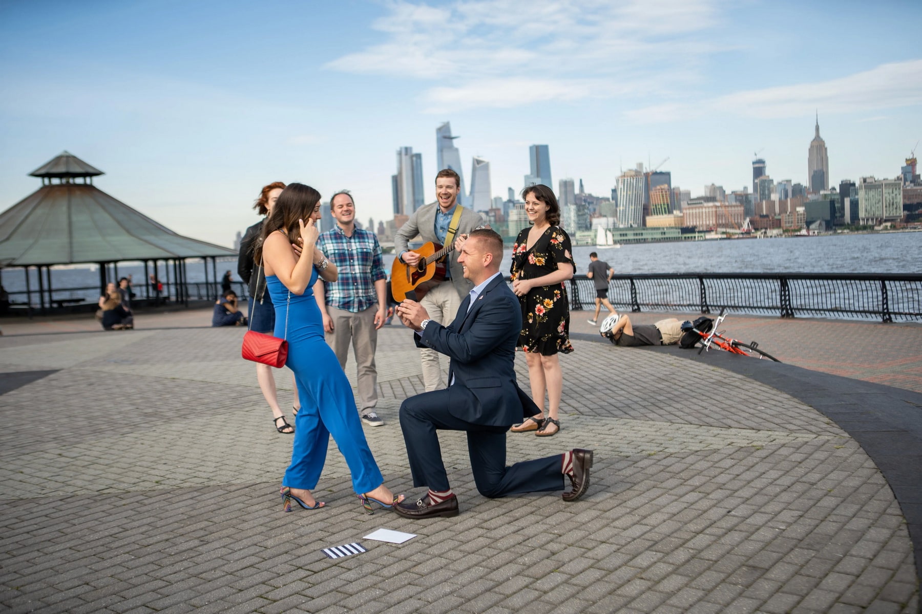 NJ Surprise Proposal with the Singing Group