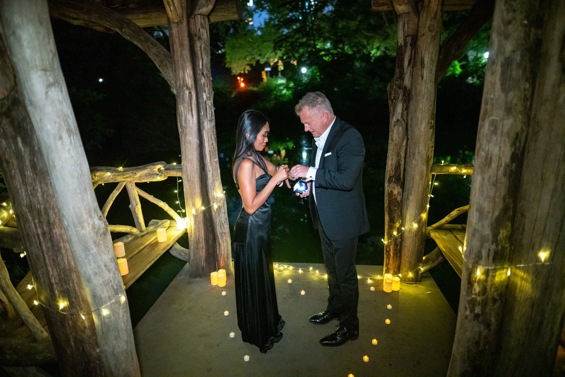 Candlelight Marriage Proposal in Central Park