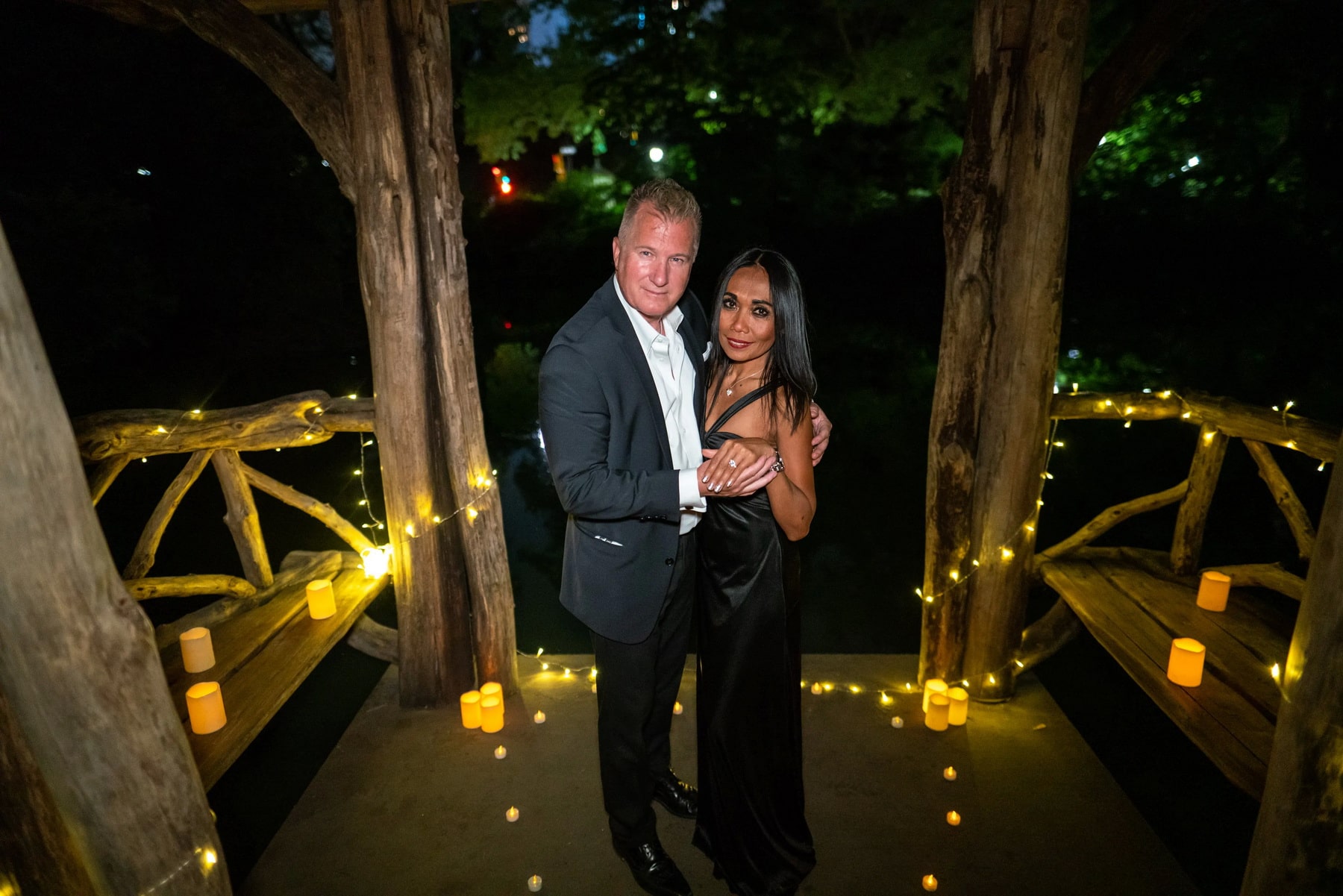 Candlelight Marriage Proposal in Central Park