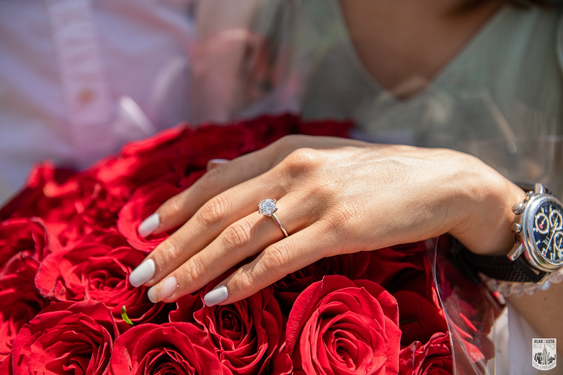 Rooftop Garden Surprise Engagement