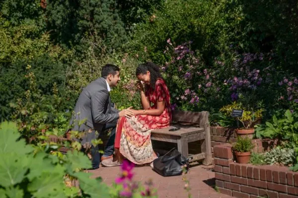 Brooklyn Botanical Garden Marriage Proposal