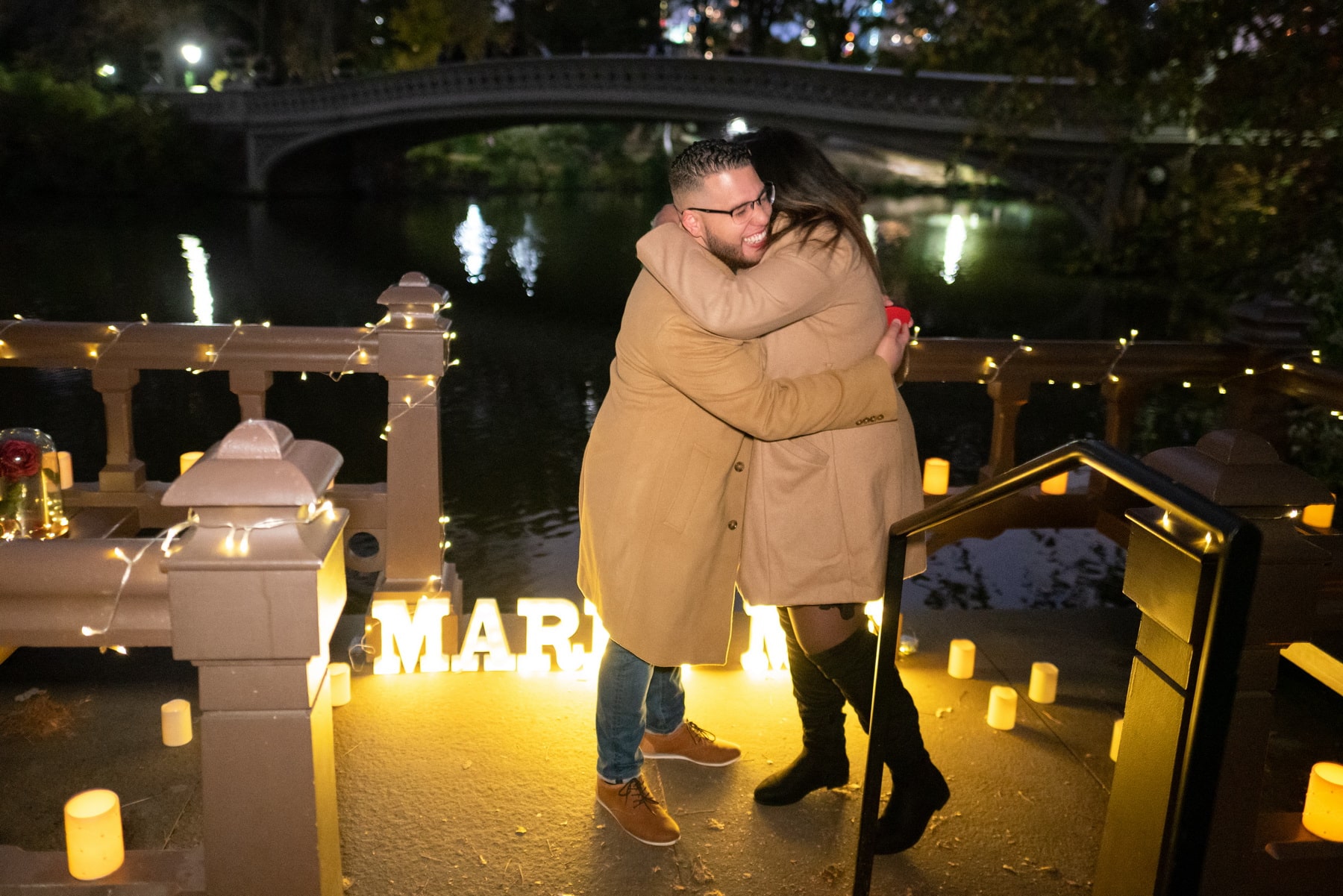 Stories From Our Clients: Samantha and Joshua marriage proposal in a park