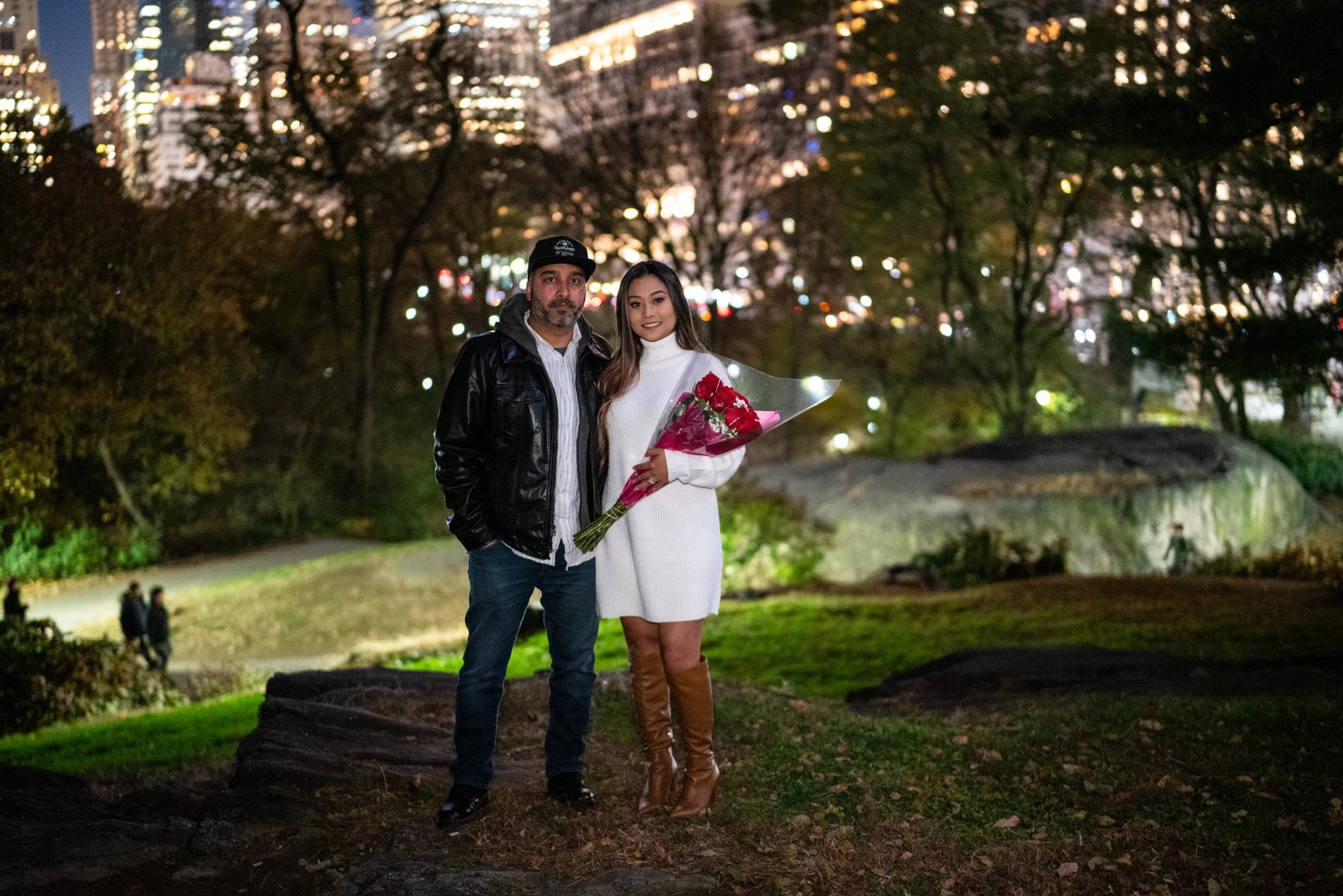 Surprise marriage proposal in Central Park