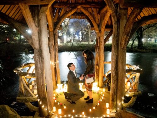 Candlelight Marriage Proposal in Central Park