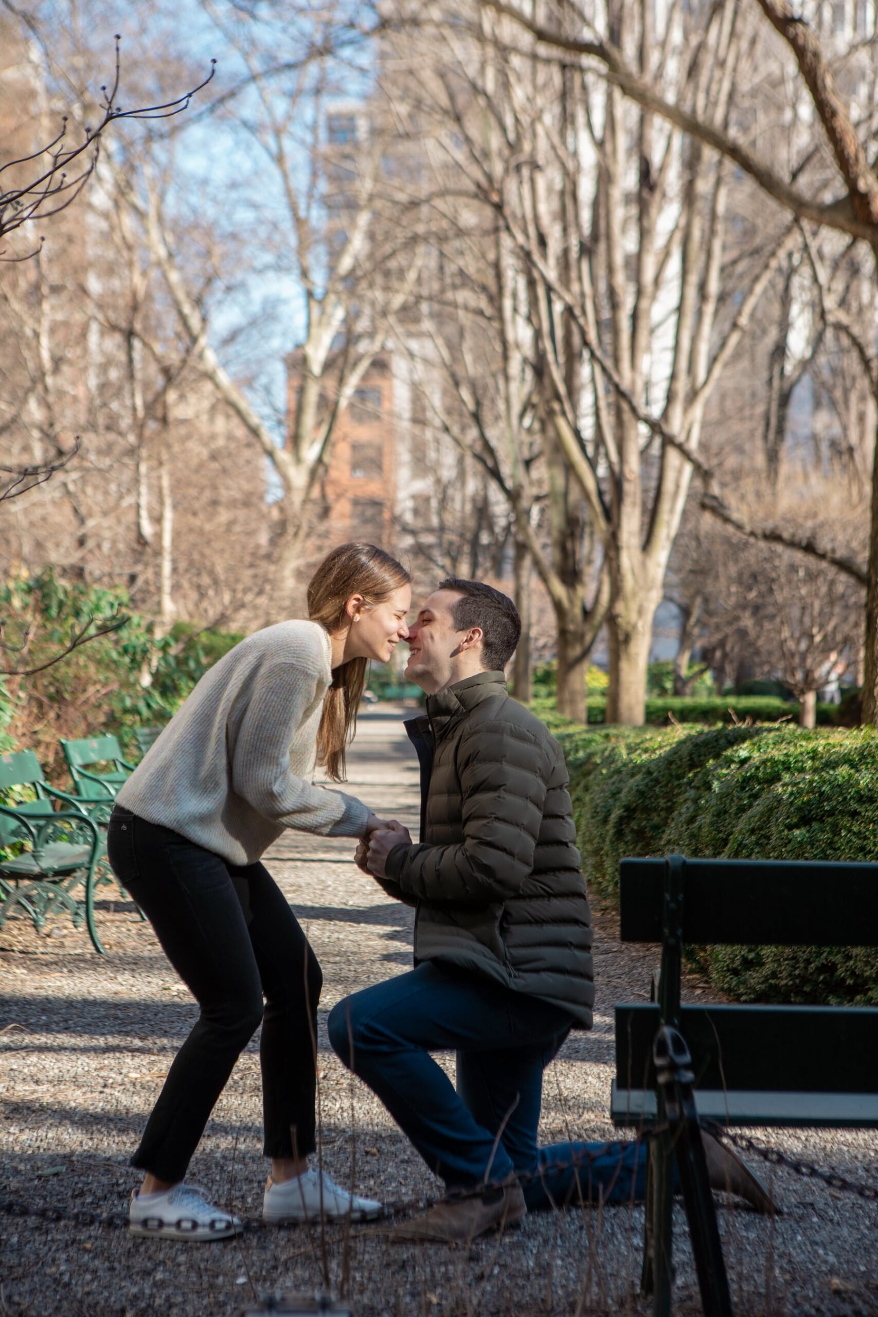 Gramercy Park surprise proposal