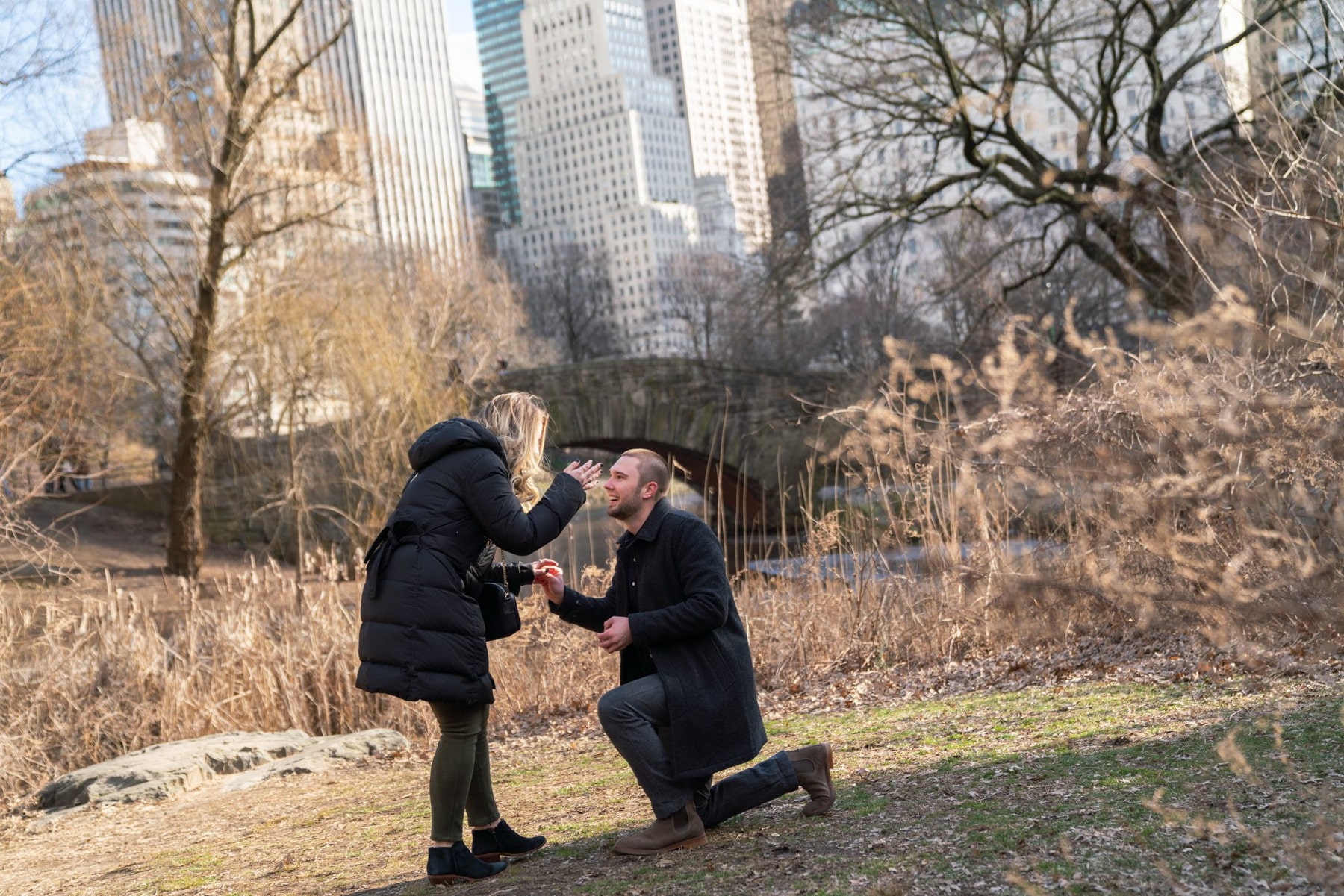 Katie and Ryan engagement in Central Park