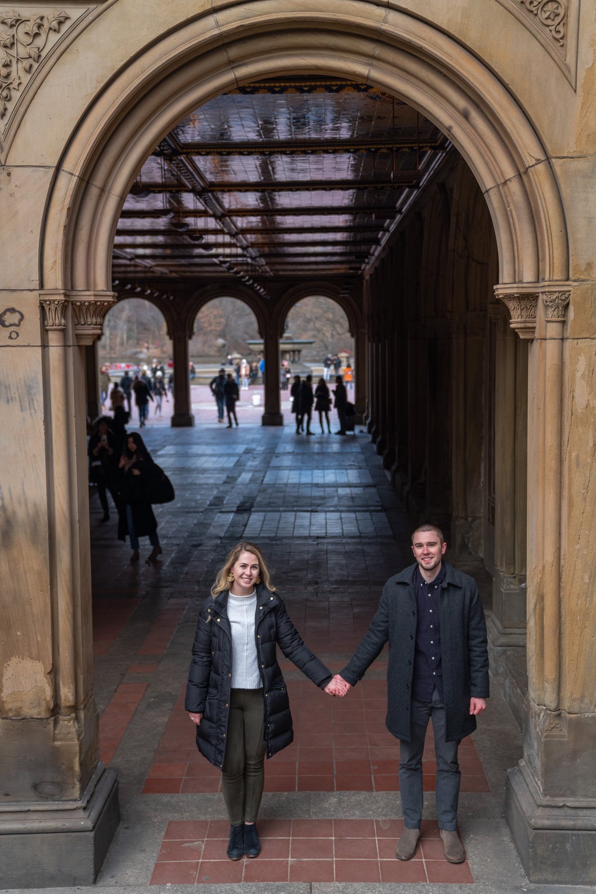 Katie and Ryan engagement in Central Park