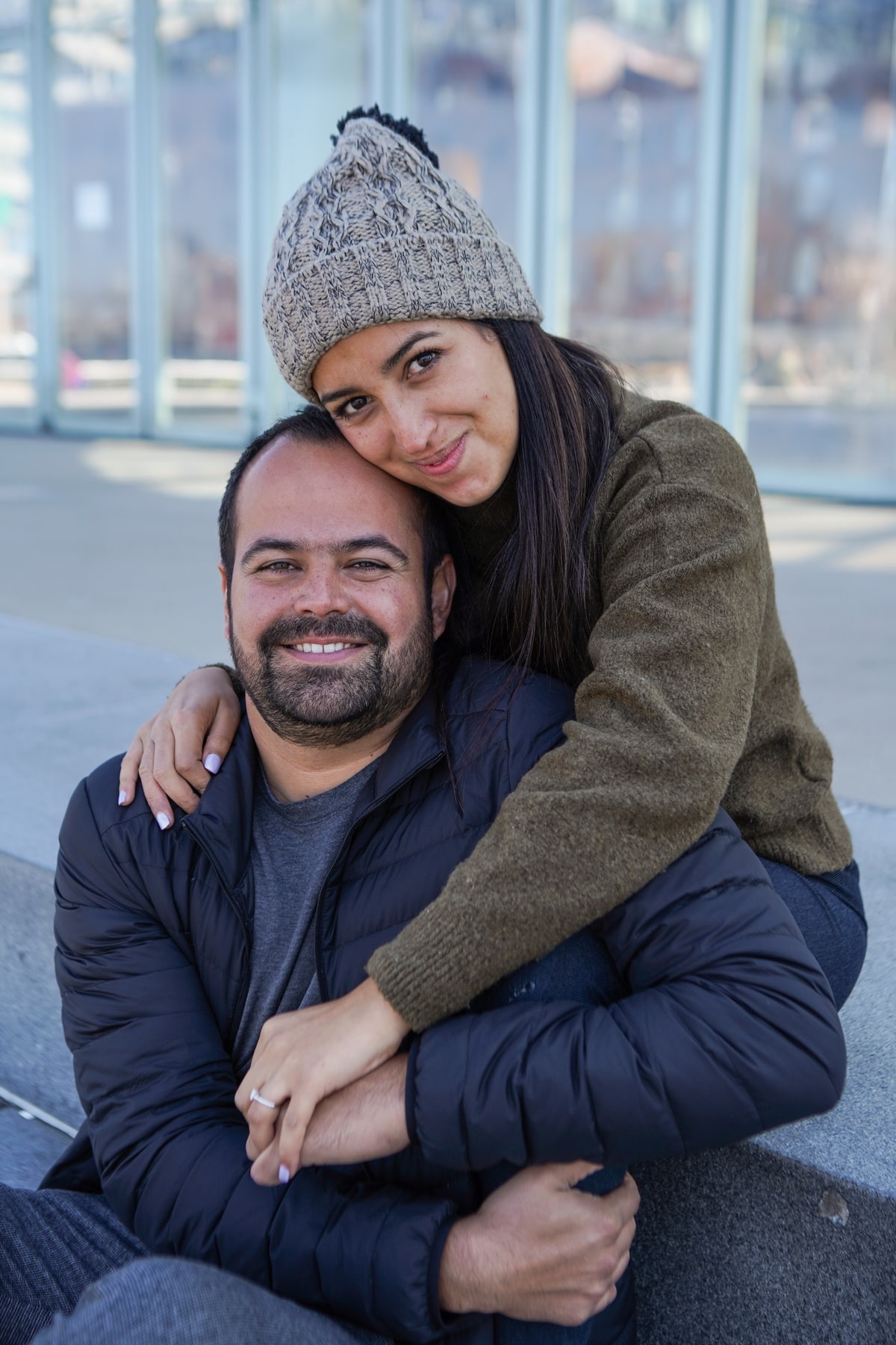 Stories from our clients: Daniel and Alejandra engagement in Dumbo right before the lockdown