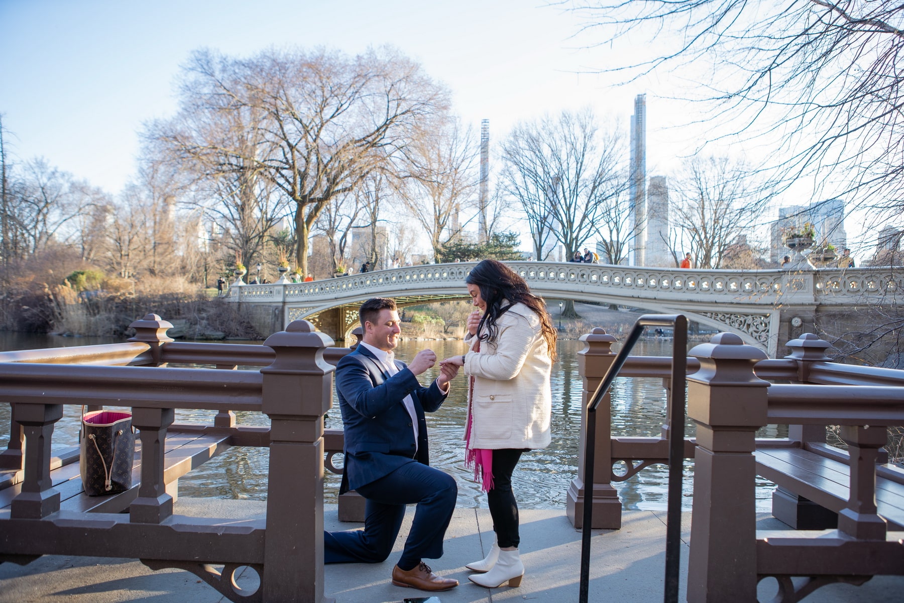 Stories from our clients: Haley and Bradly engagement in Central Park