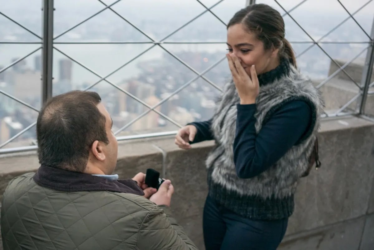 Where to propose in New York with the Empire State Building view?