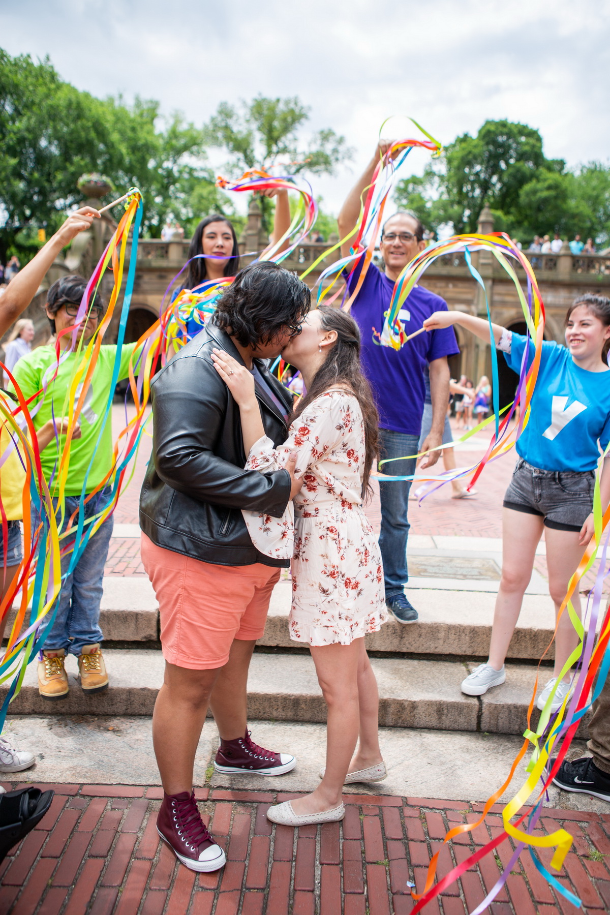 LGBT flash mob marriage proposal in Central Park