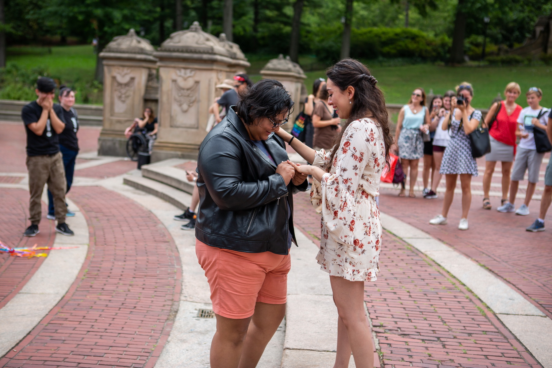 LGBT flash mob marriage proposal in Central Park