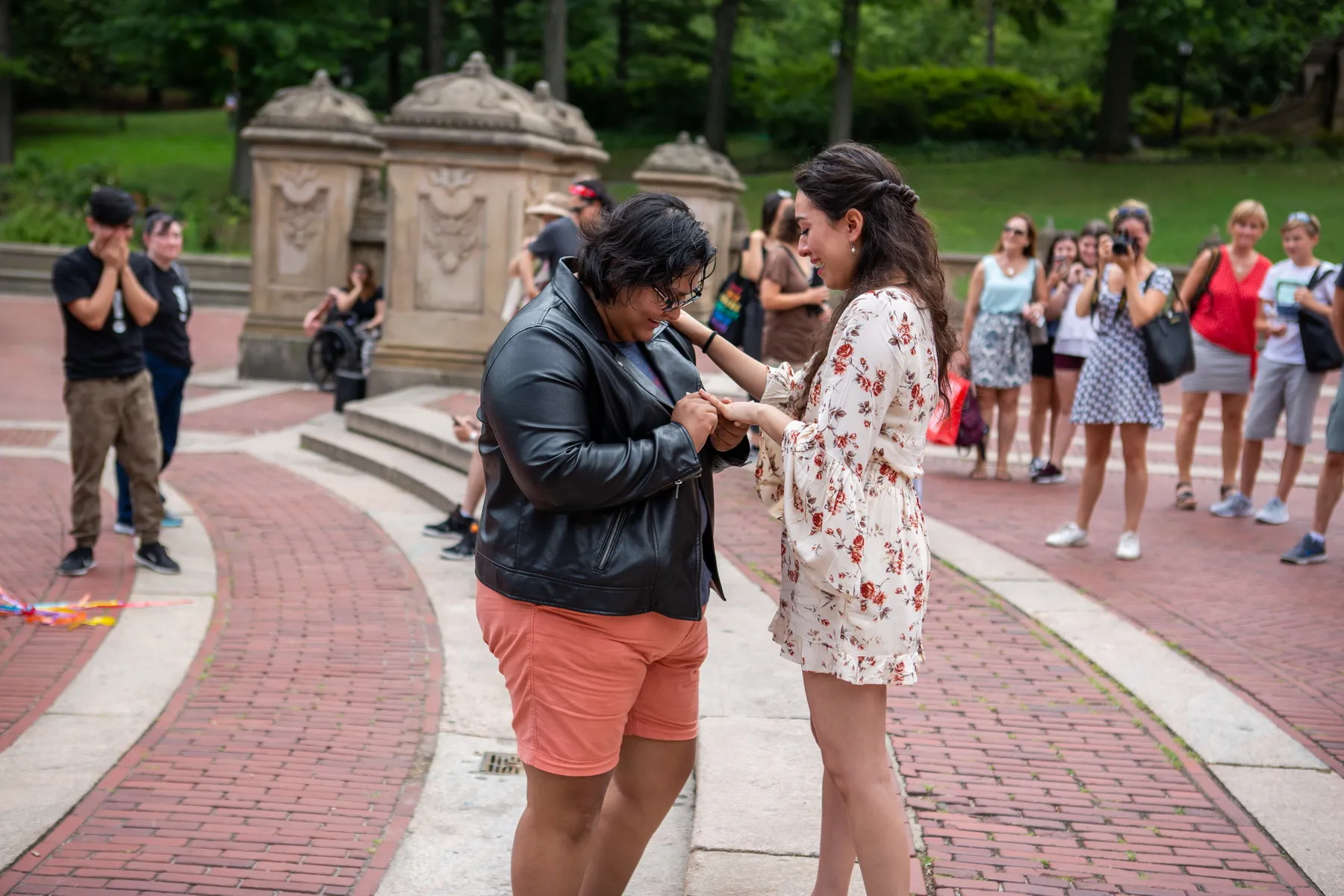 LGBT flash mob marriage proposal in Central Park