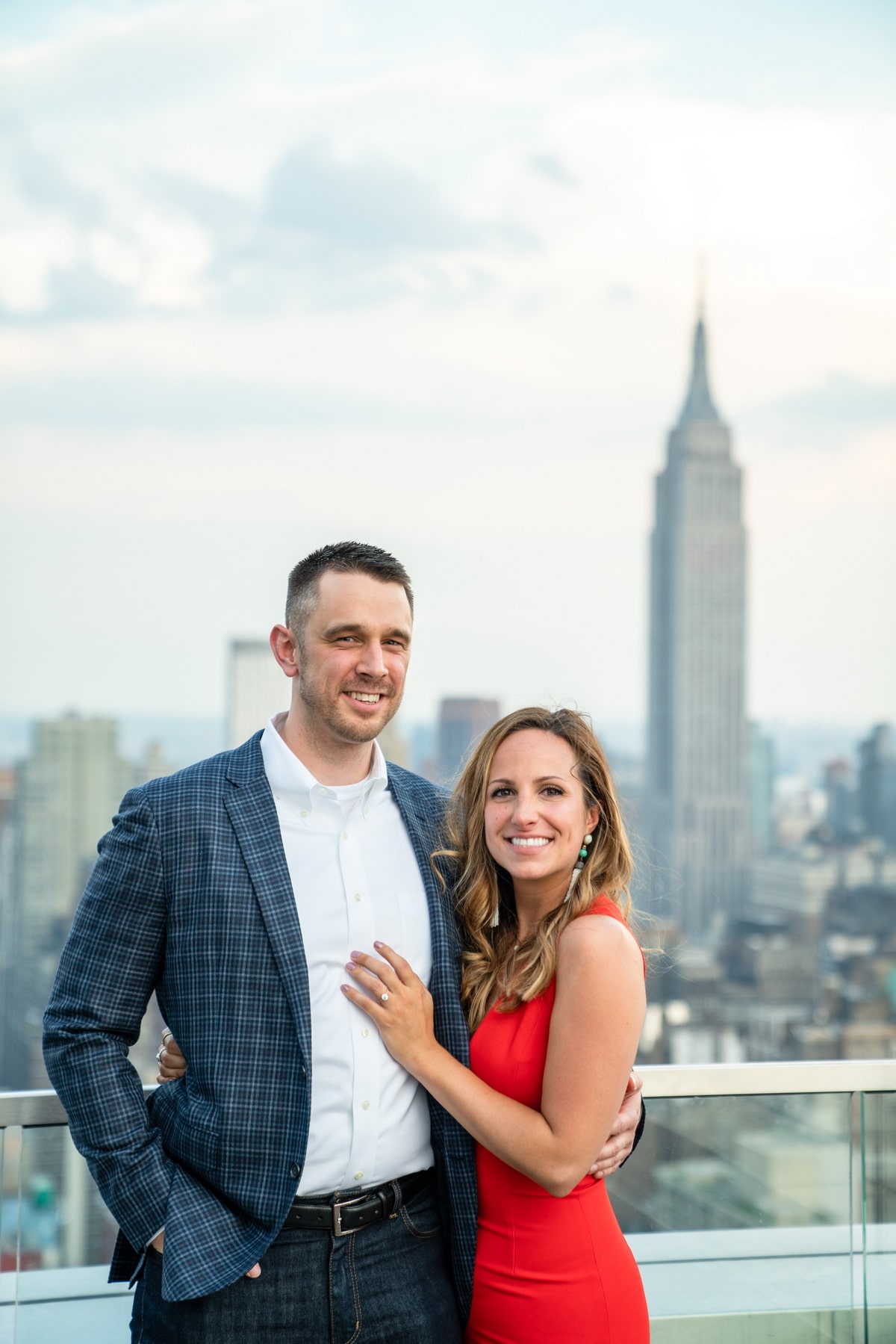 Private rooftop surprise proposal