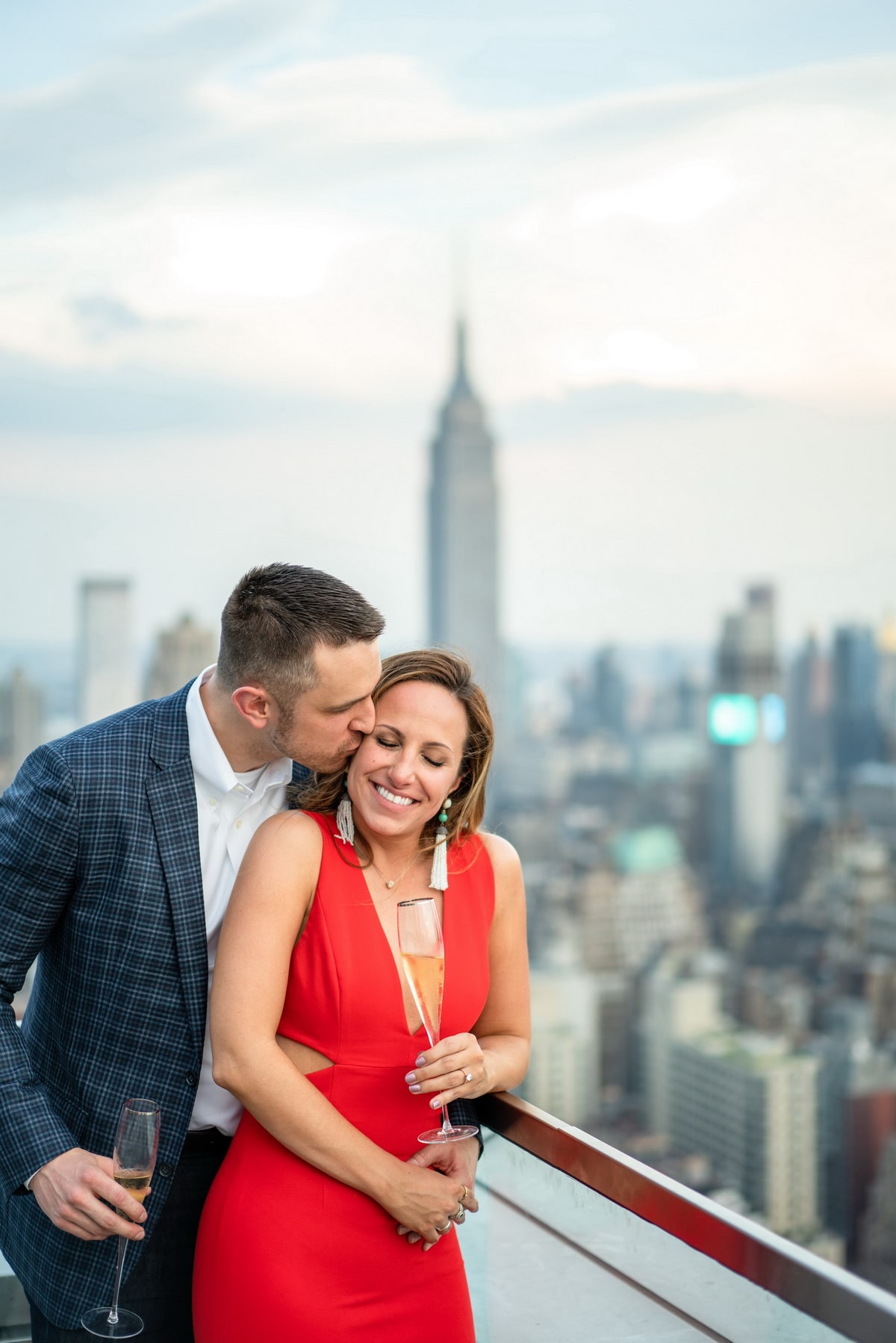 Private rooftop surprise proposal