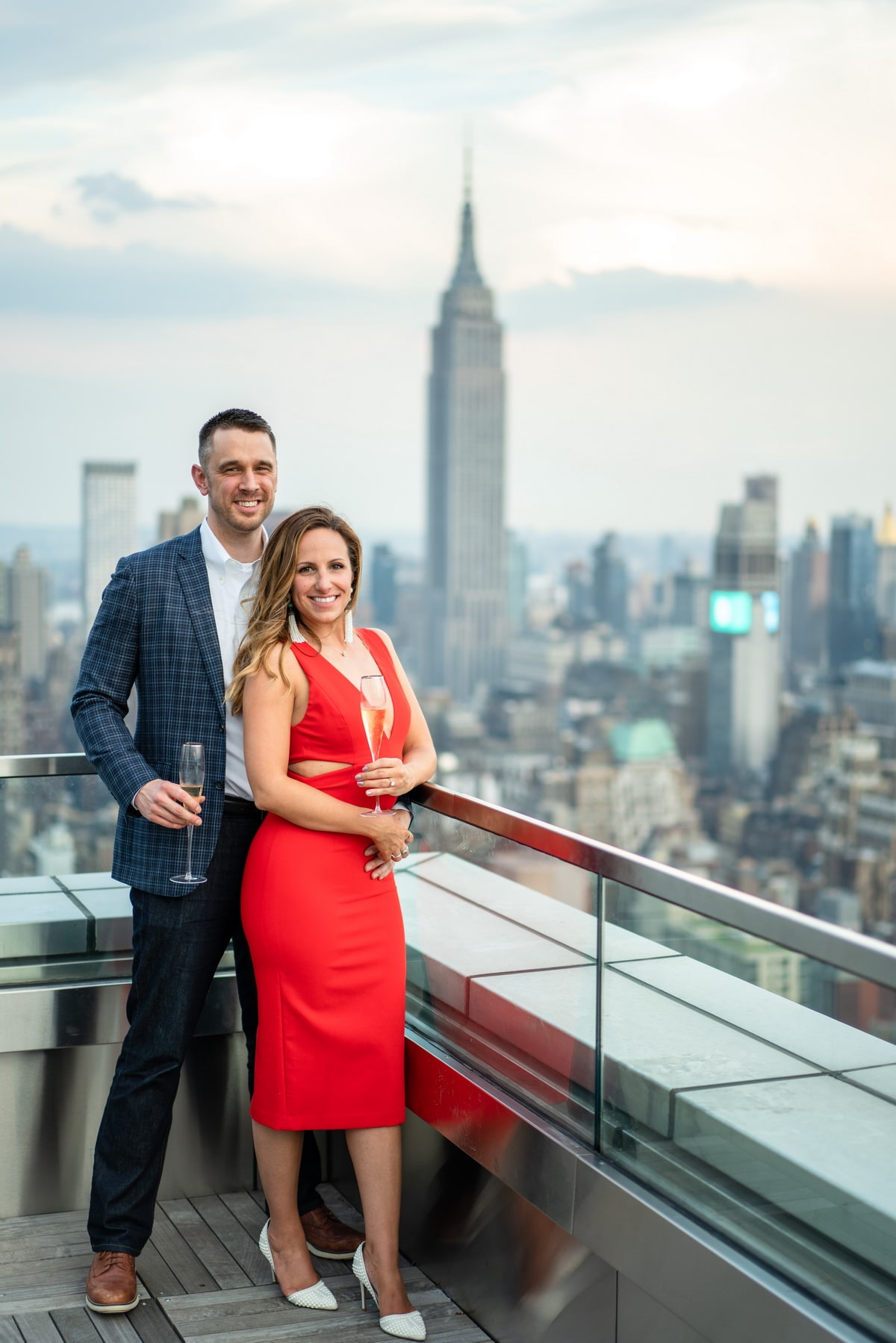 Private rooftop surprise proposal