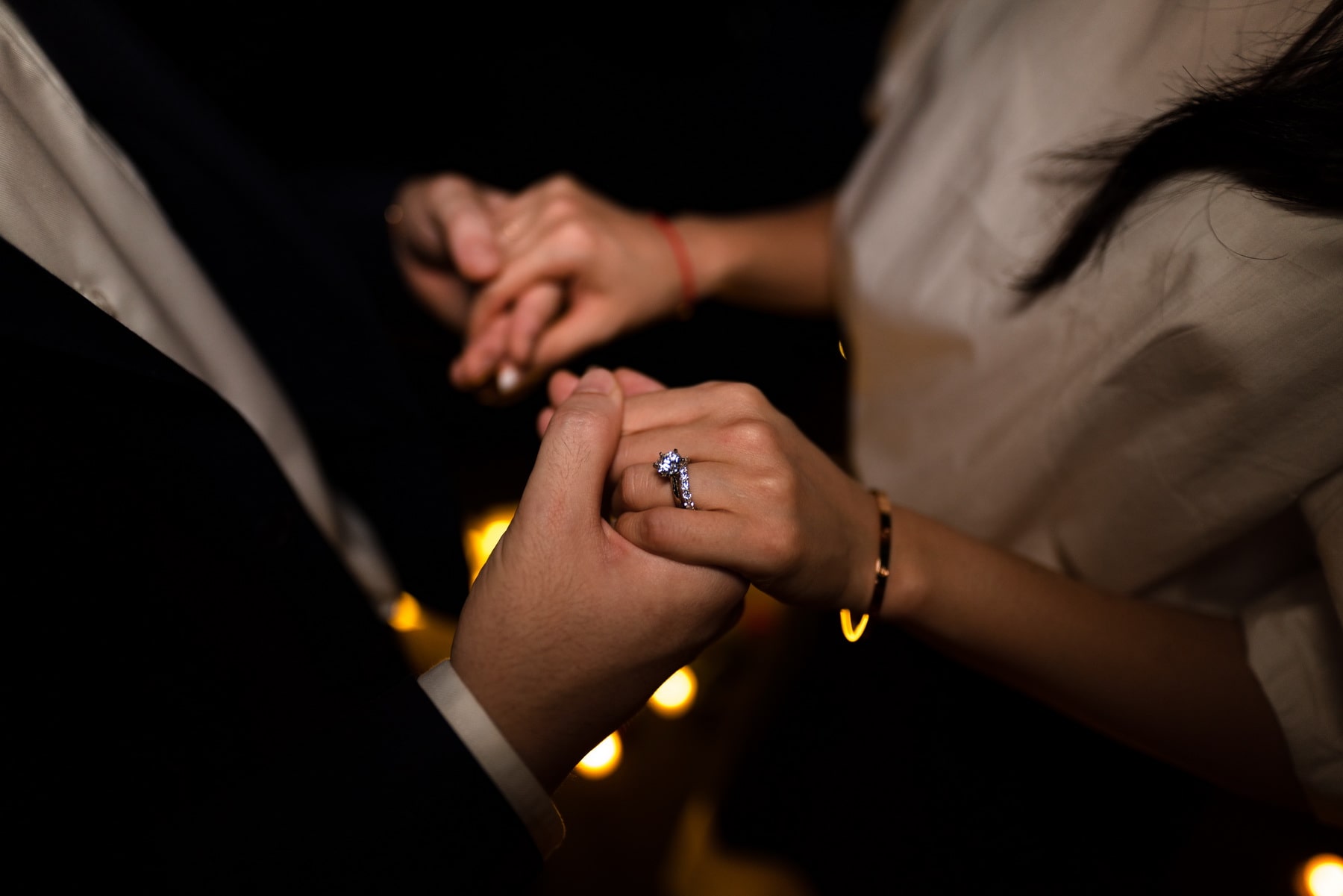 Central Park candlelight proposal