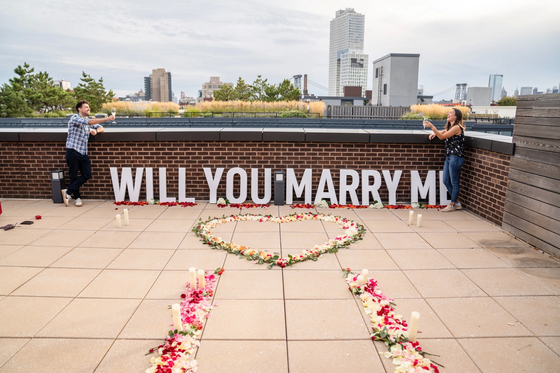 How to propose on your own rooftop?