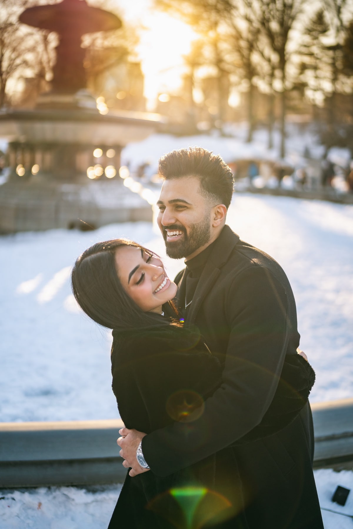 Iffy and Reema engagement in Central Park