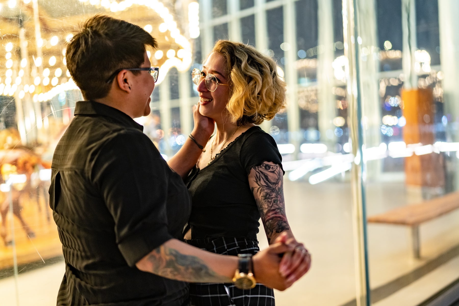 LGBT marriage proposal in Dumbo, Brooklyn