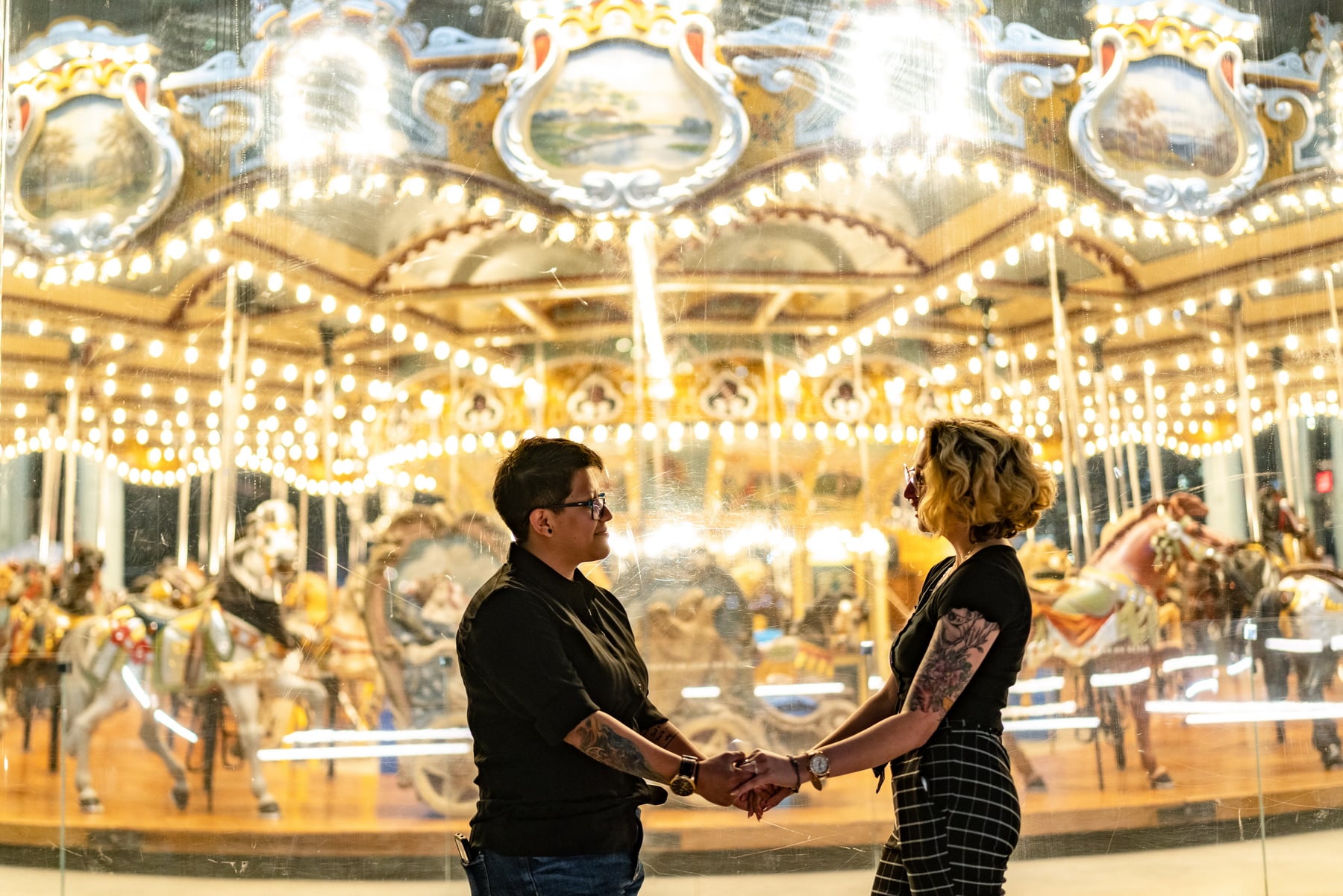 LGBT marriage proposal in Dumbo, Brooklyn