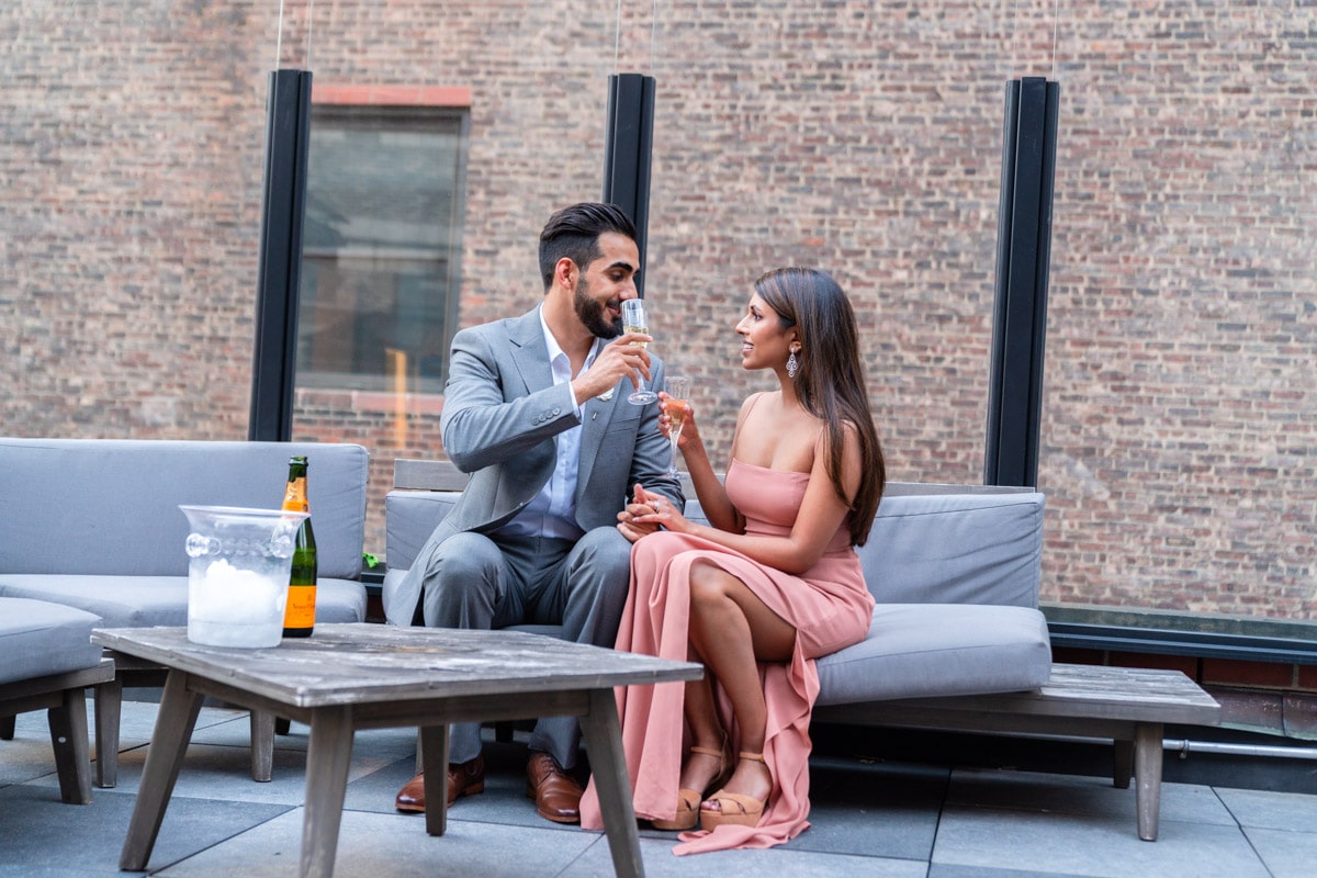 Outdoor  marriage proposal ideas in New York