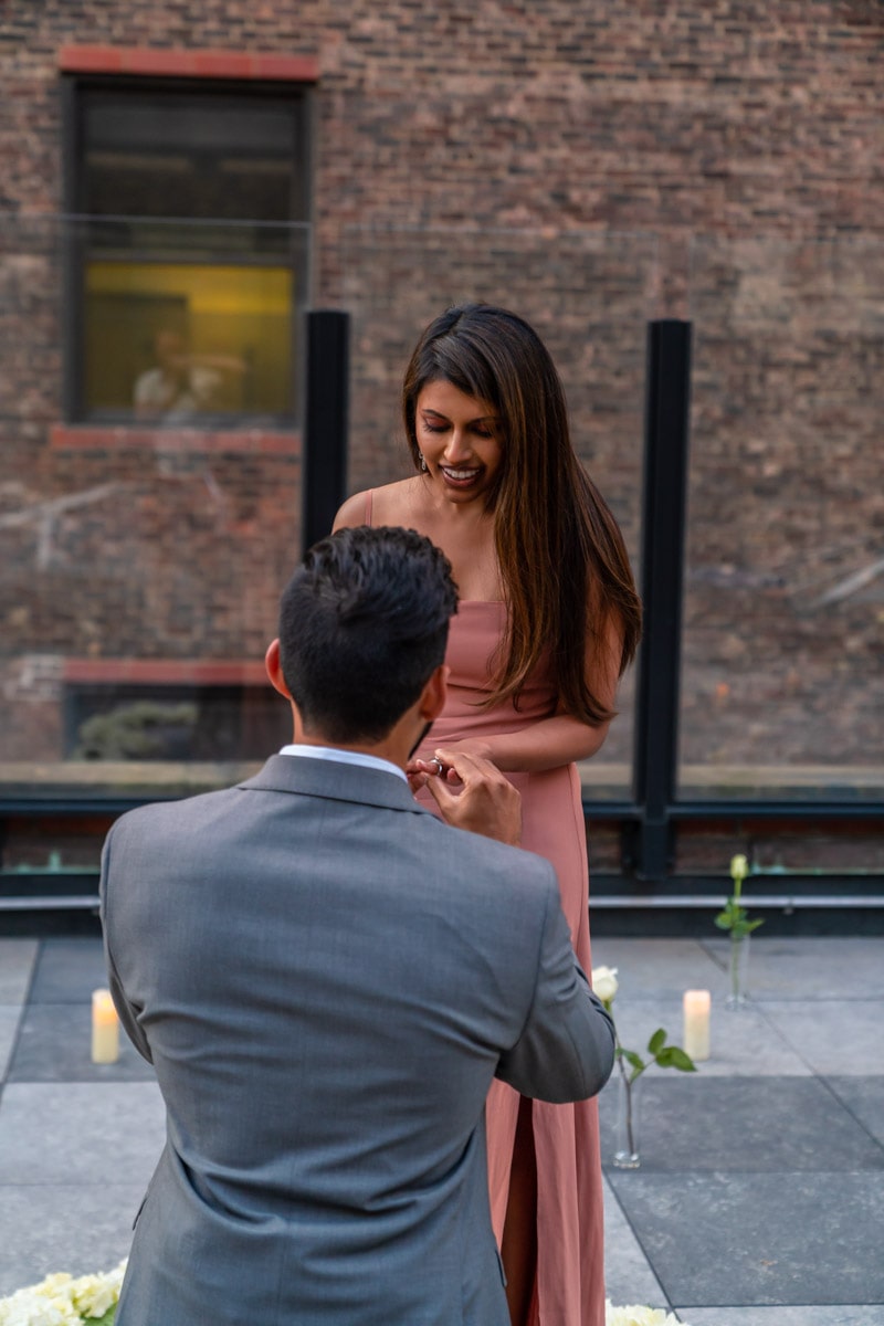 Outdoor  marriage proposal ideas in New York