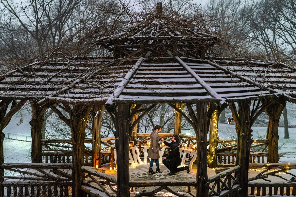 Christmas Proposal in New York